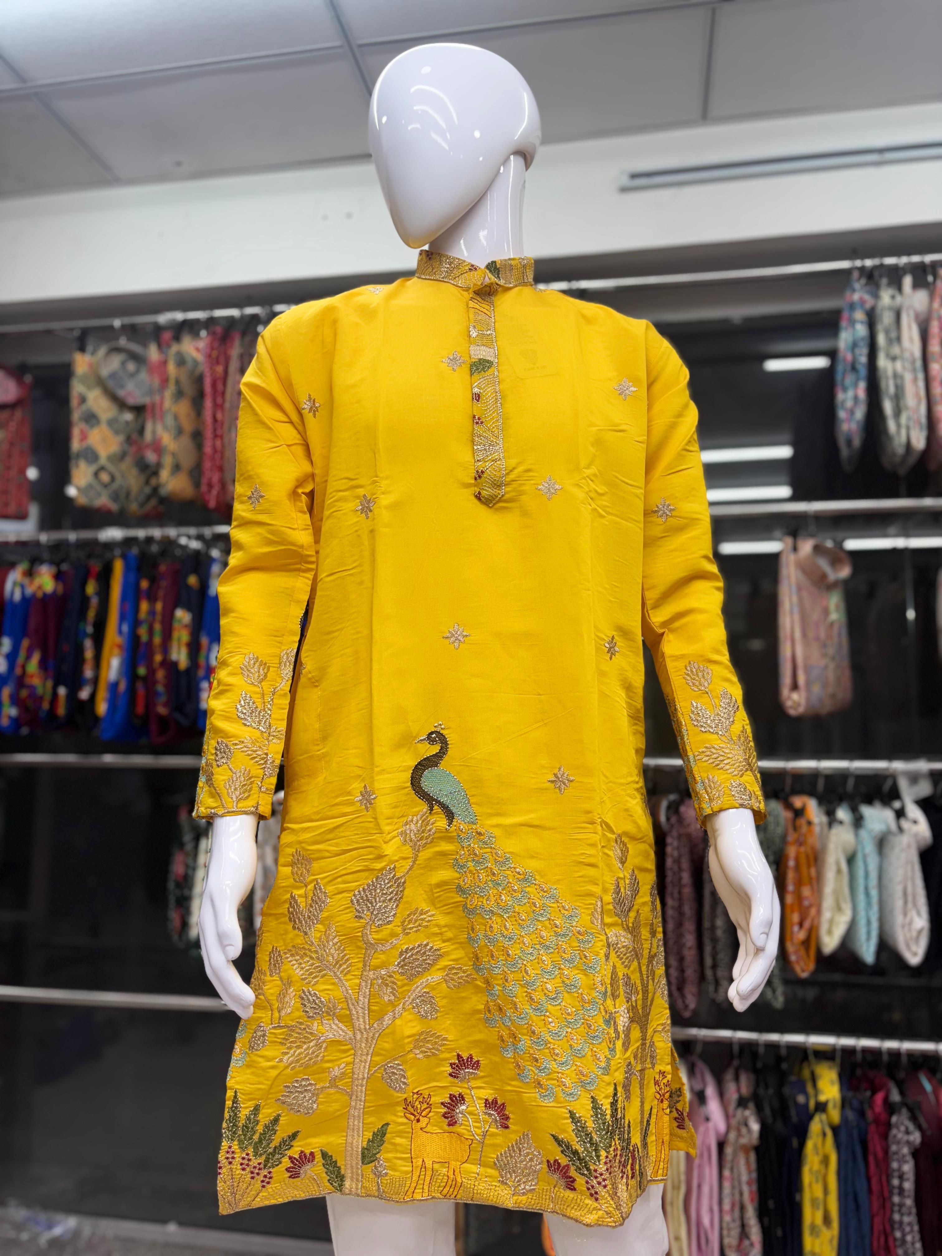 Men's Heavy Daman Work Kurta