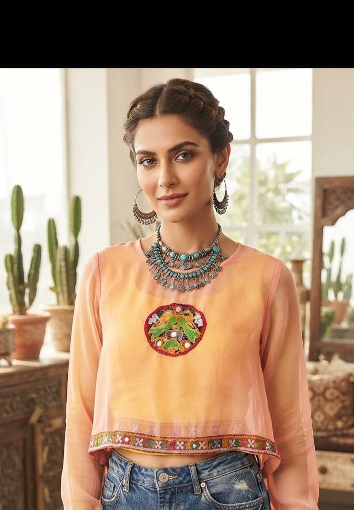 Navratri Special Ladies Top & T-Shirt With Navratri Patch Collection