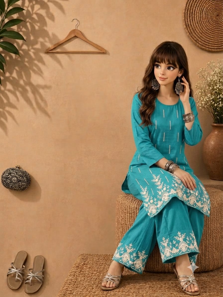 Tredig Co-Ord Set Laknvi Work Co-Ord