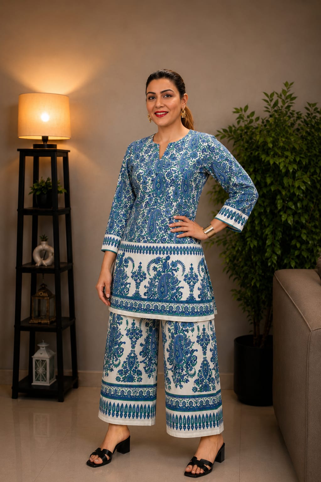 Airport Look Co-Ord Set Ajrak
