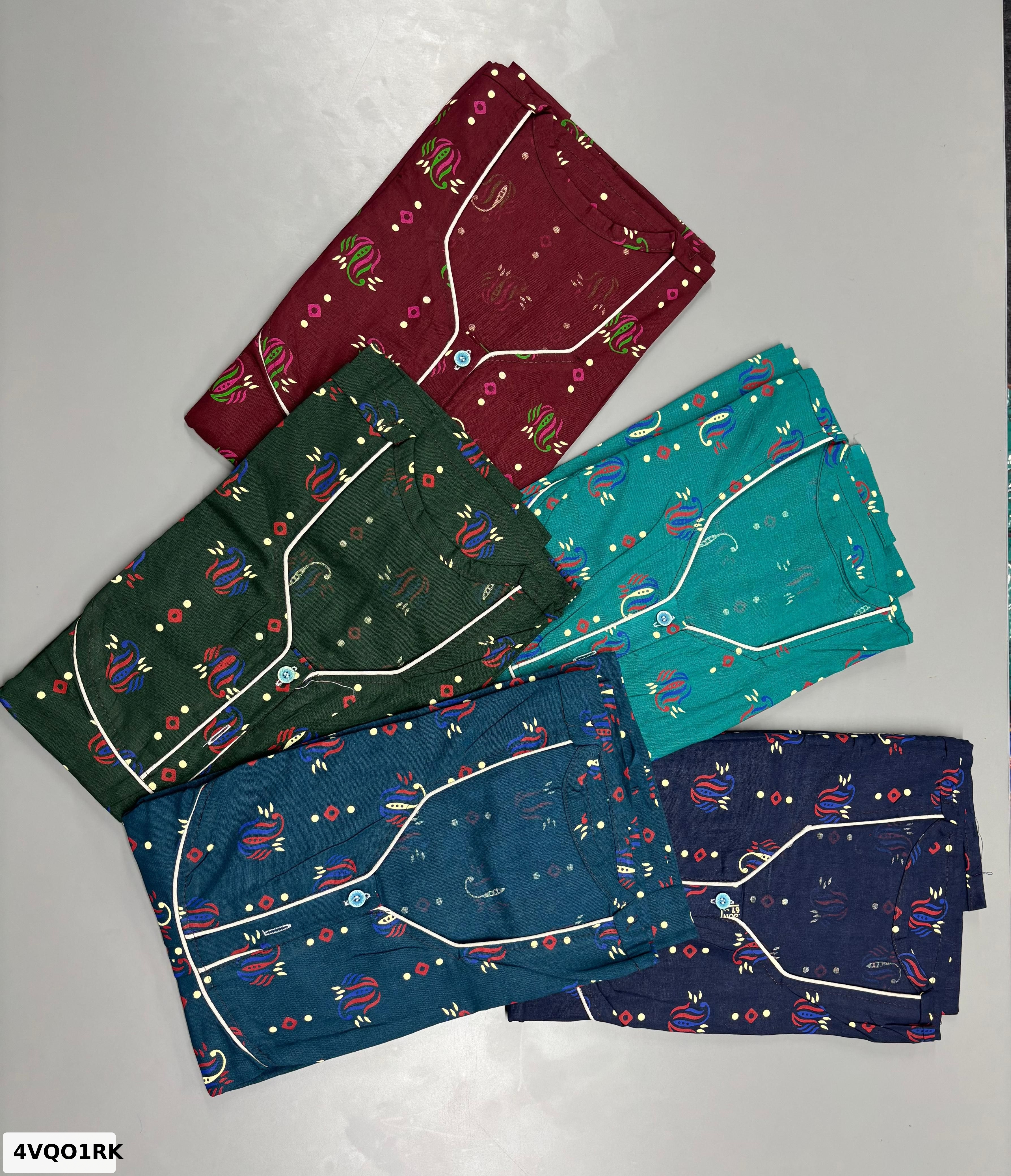 Apsara Piping Cotton Nighty
