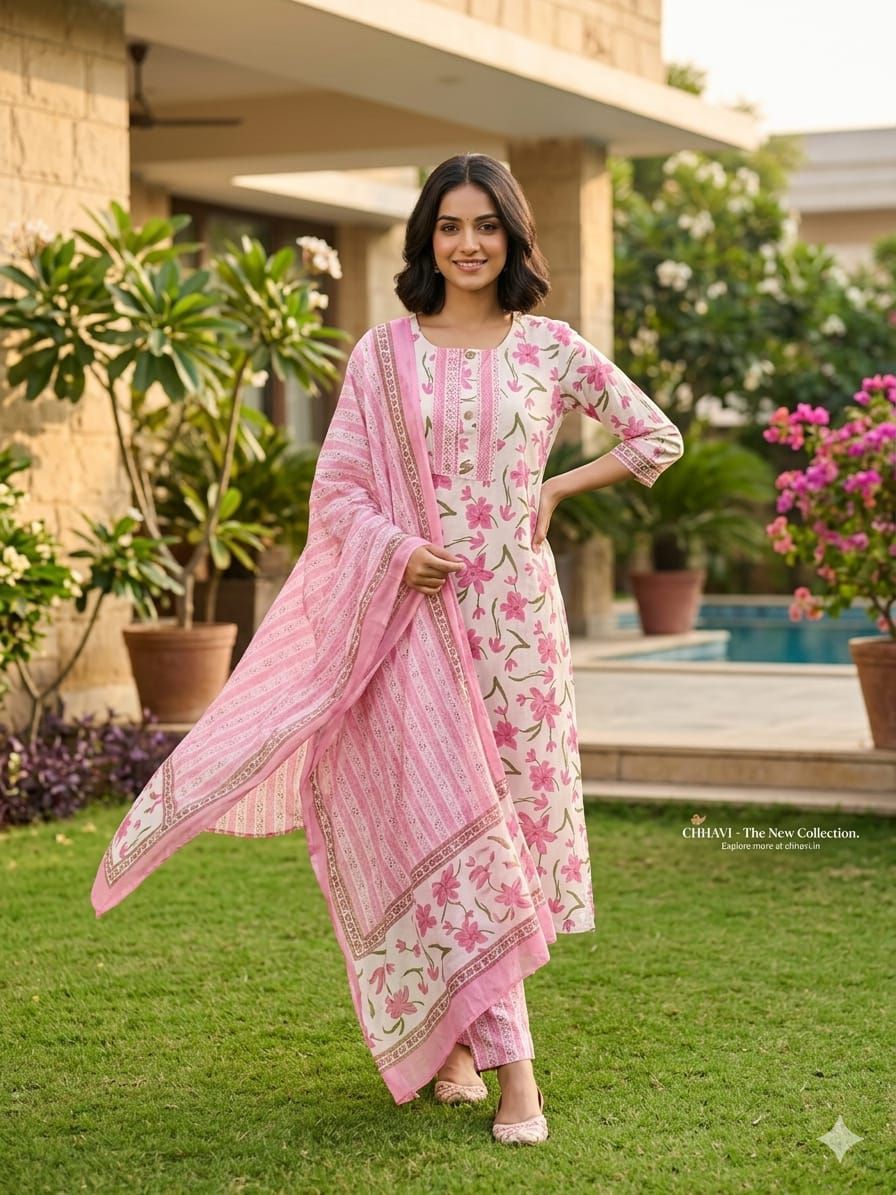 Jaipuri Print 3 Piece