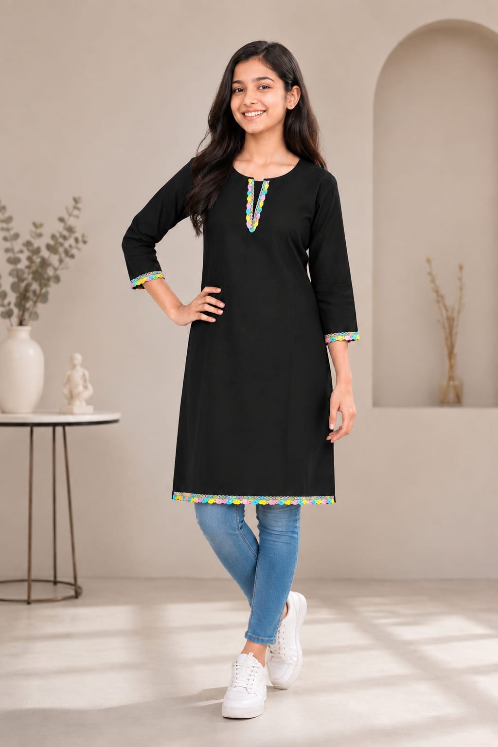 Cotton Slub Kids Kurtis