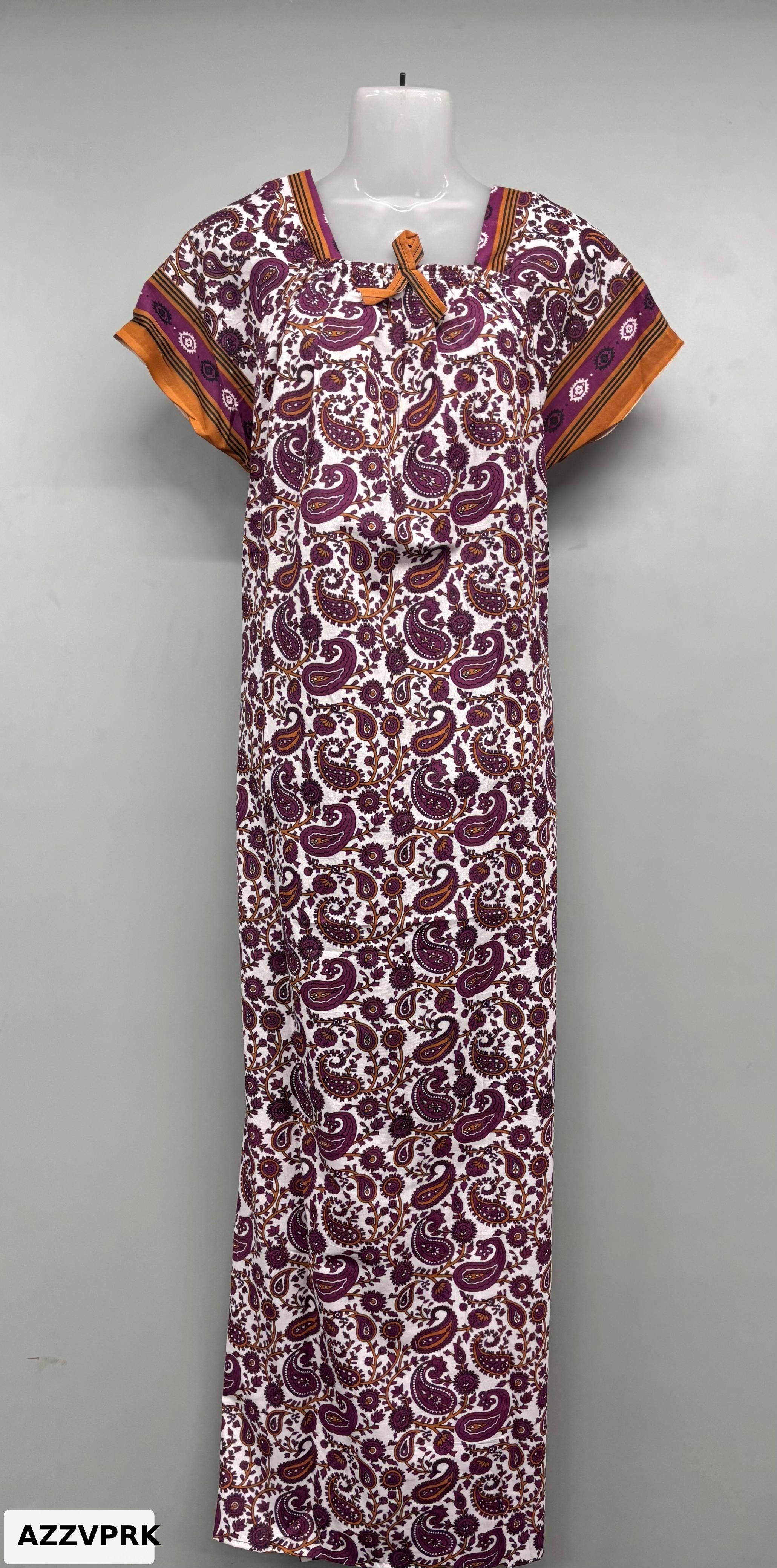 Chirag Cotton Elastic Neck Nighty
