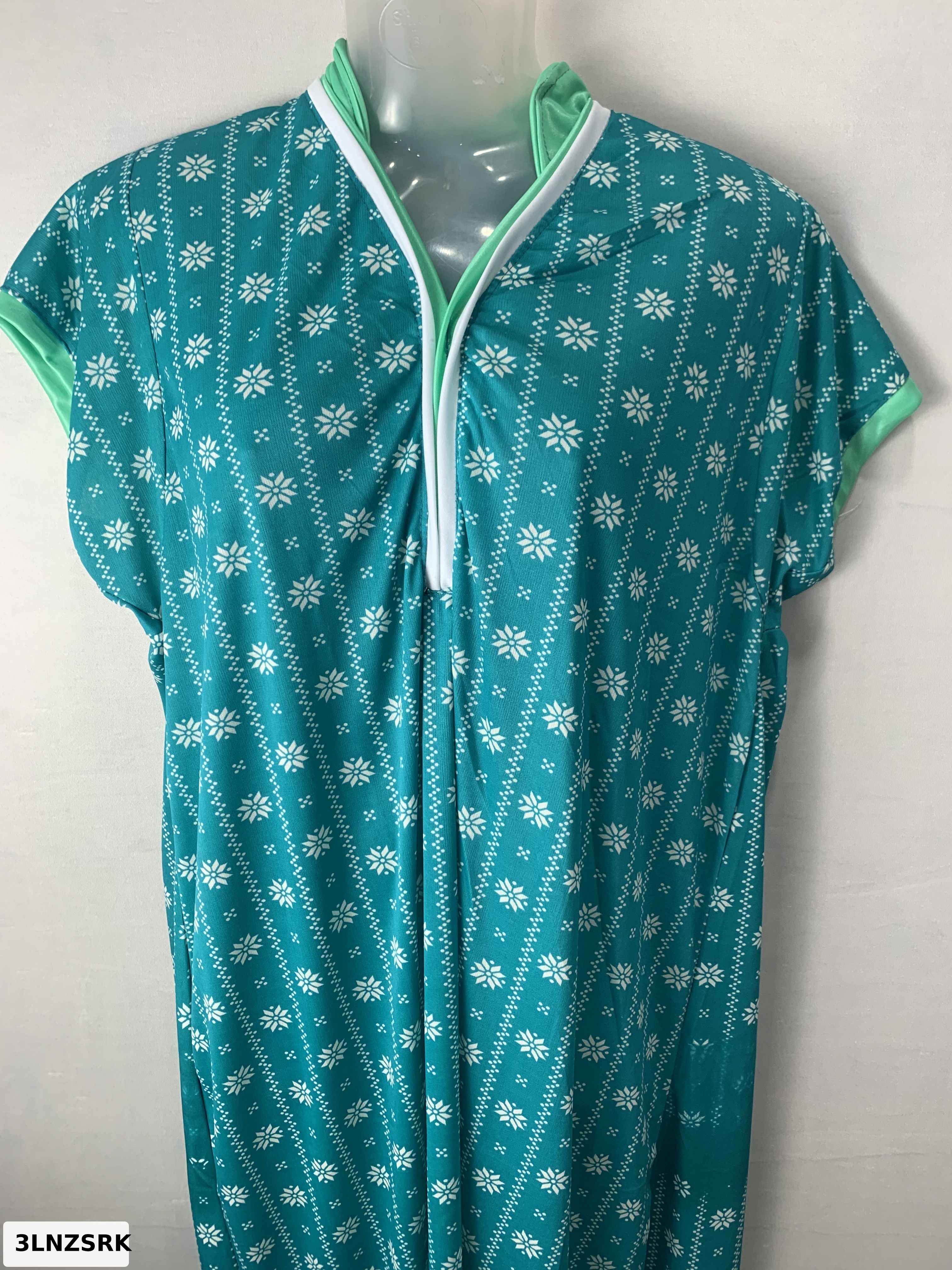 CLOTH SAREE COLLAR NECK NIGHTY