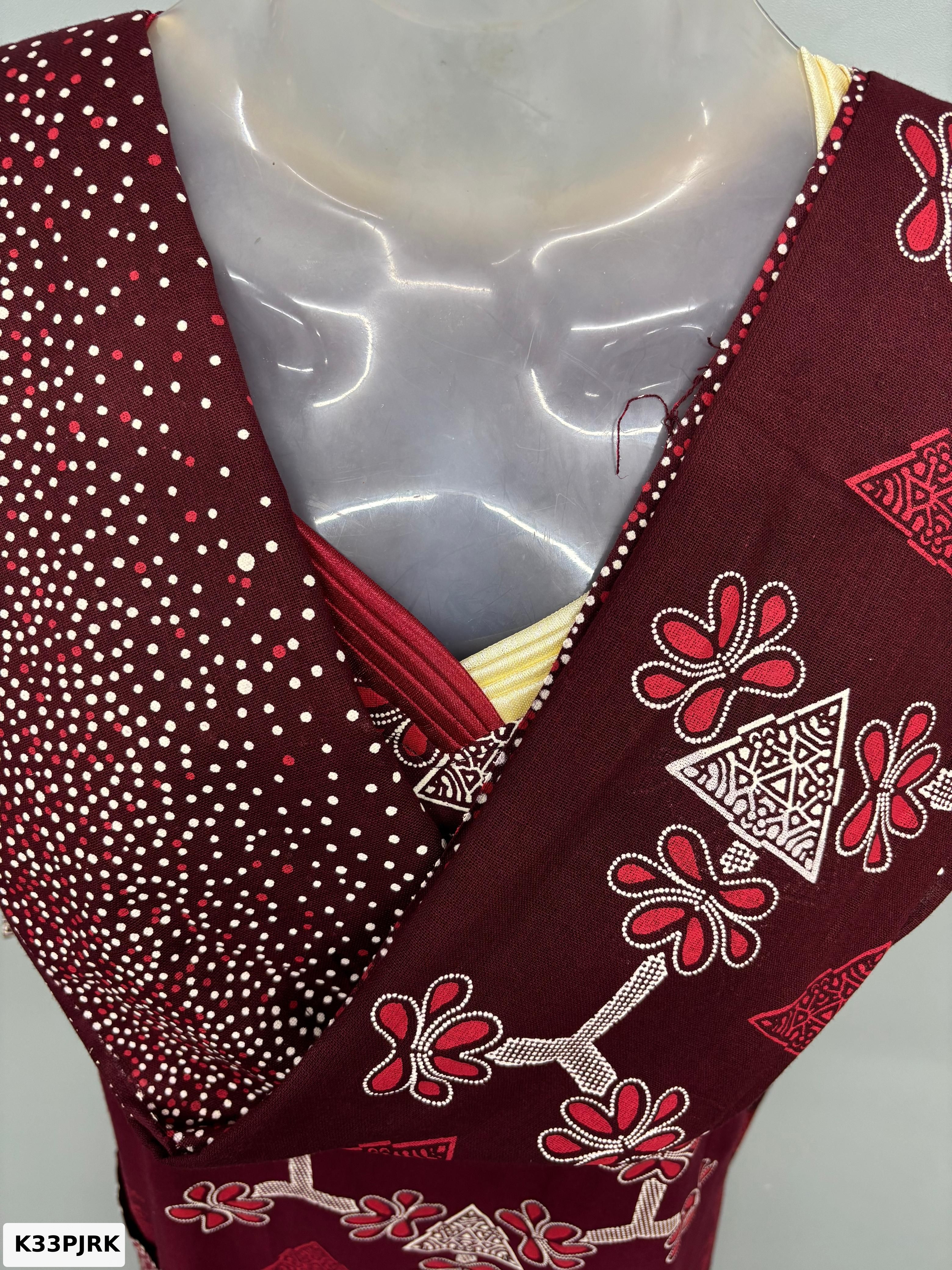 GUJRI COTTON NIGHTY WITH DUPATTA