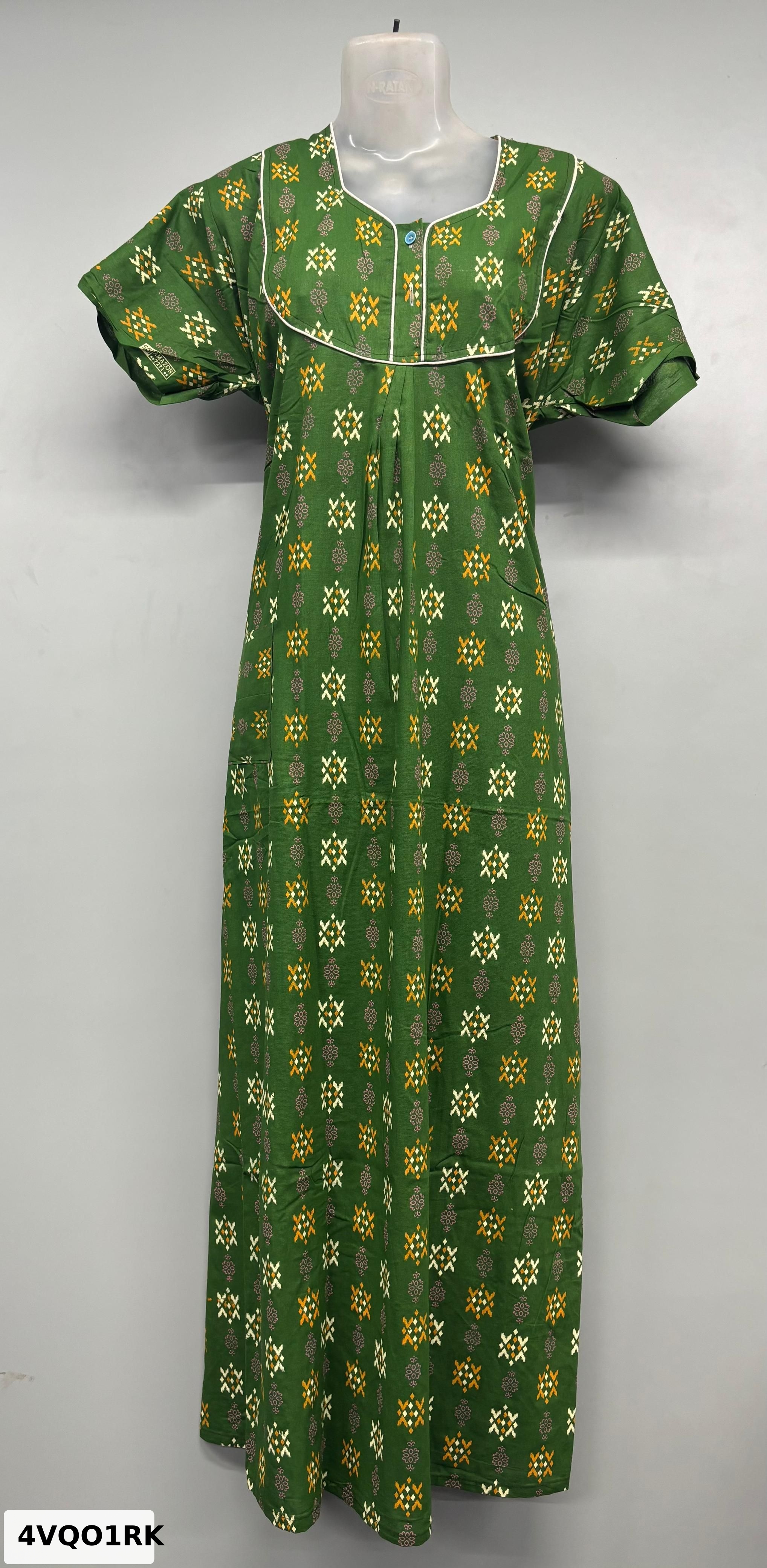 Apsara Piping Cotton Nighty