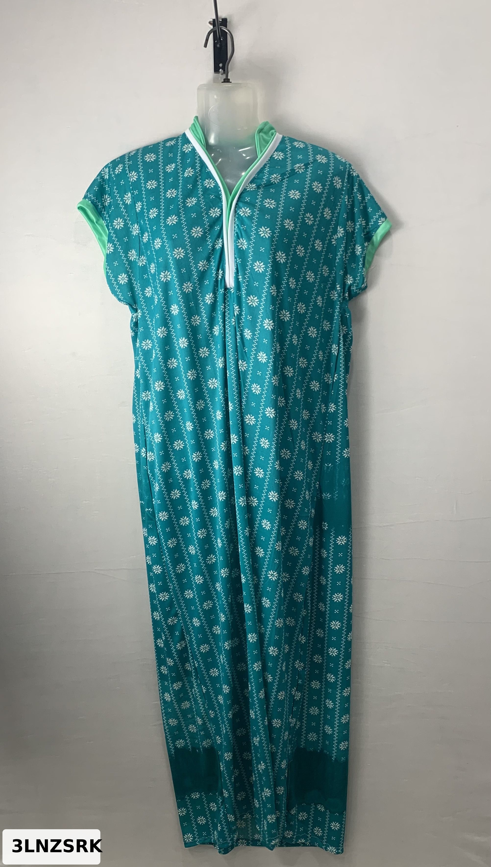 CLOTH SAREE COLLAR NECK NIGHTY