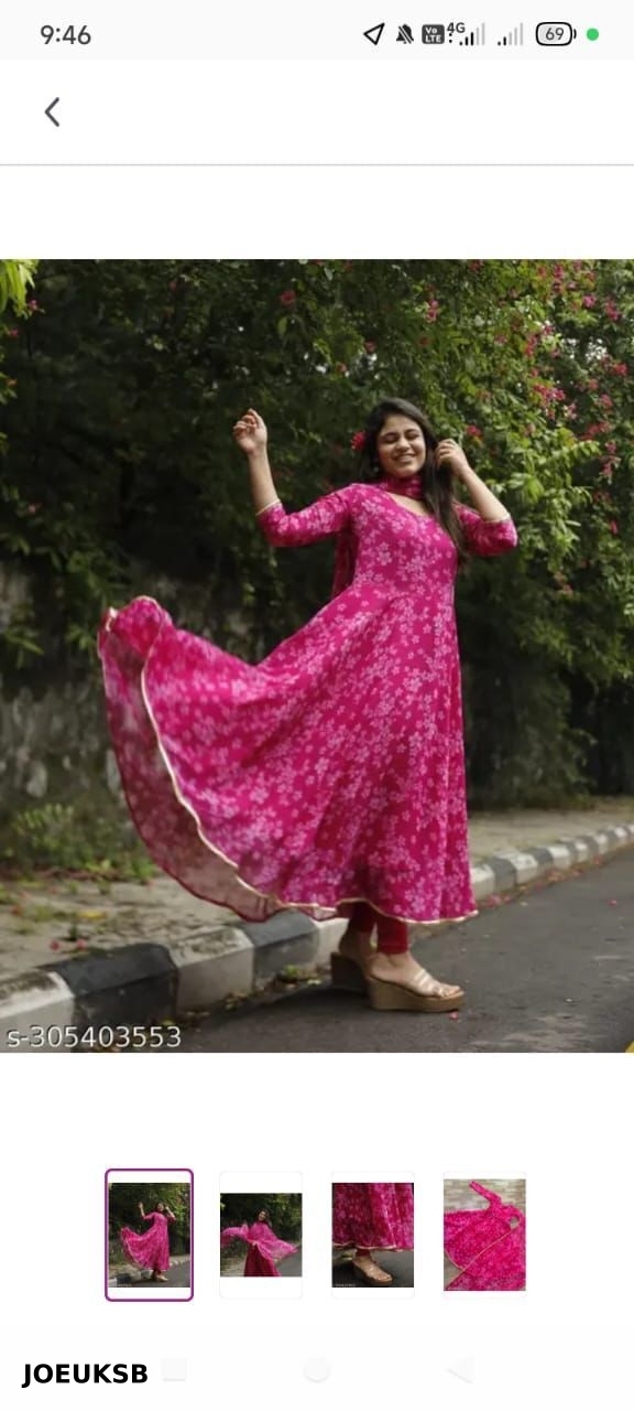 Gown Dupatta Collection Georgette