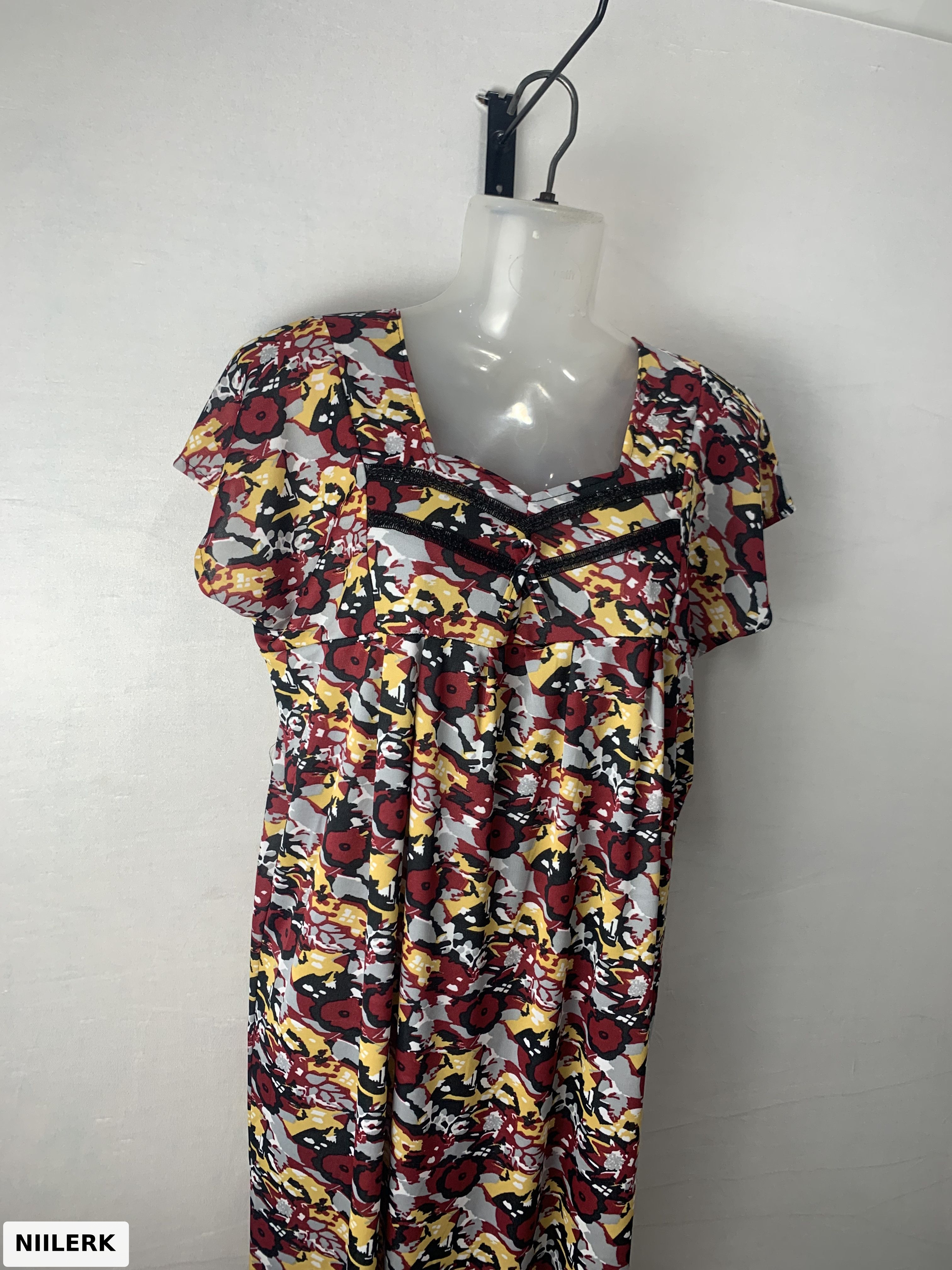 Sarina Print V Neck Nighty