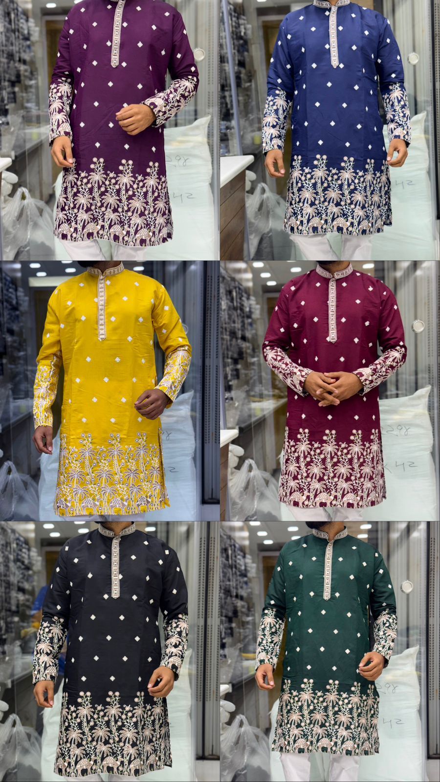 Men's Daman Kurta Heavy Roman Silk