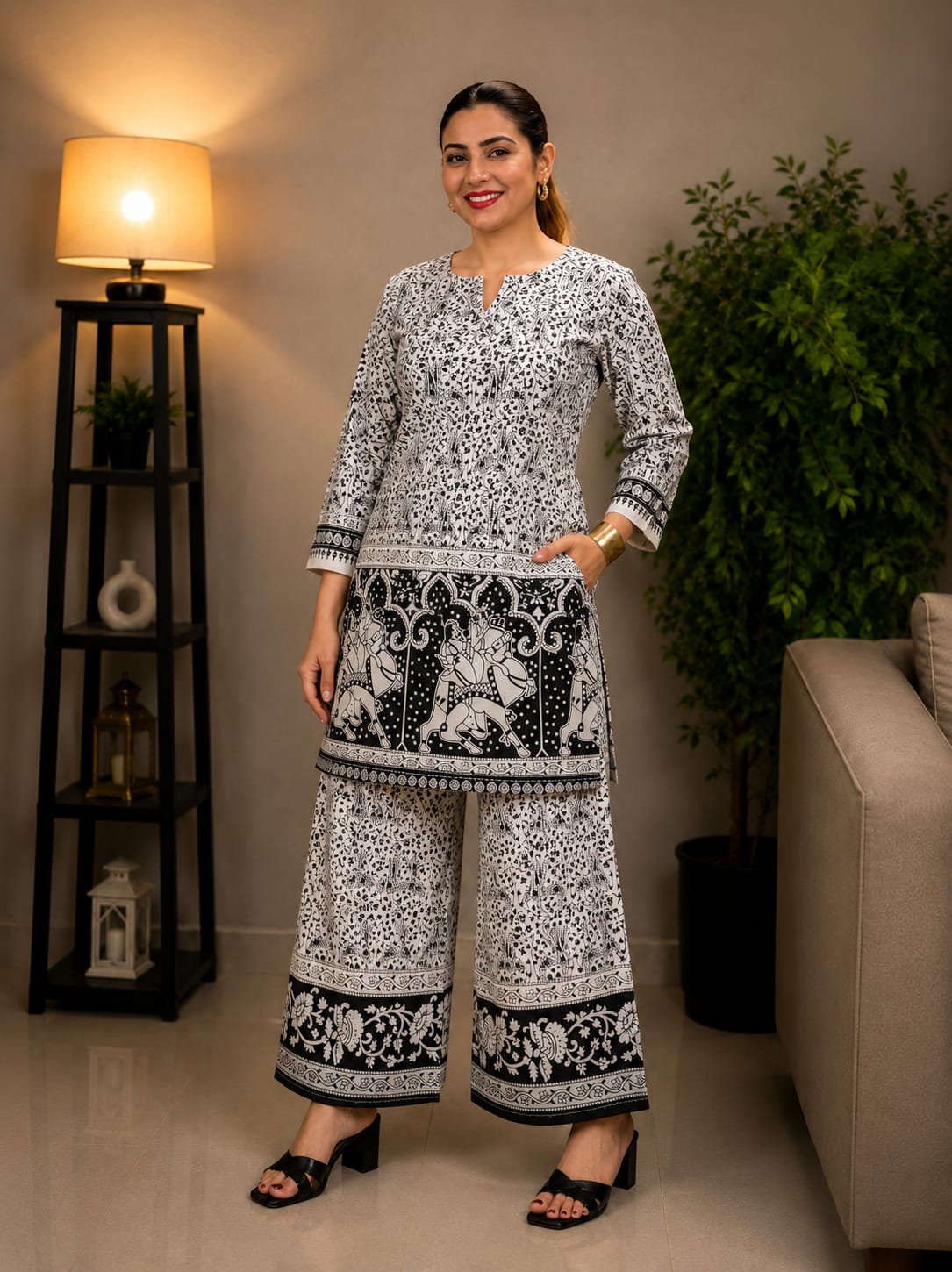 Rakhi Spacial Ajrak Print Cod Set