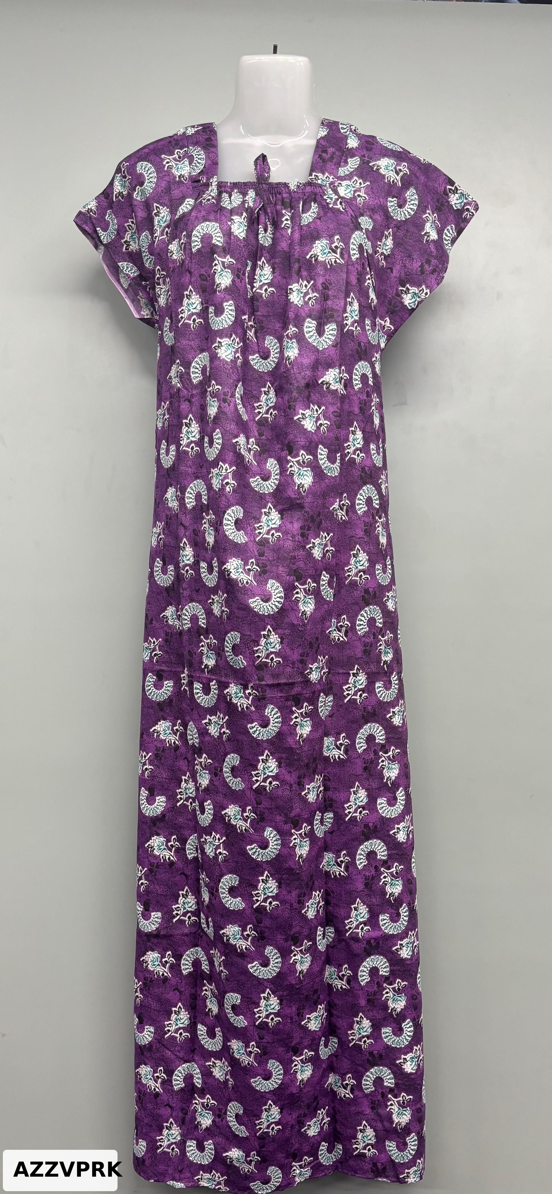 Chirag Cotton Elastic Neck Nighty