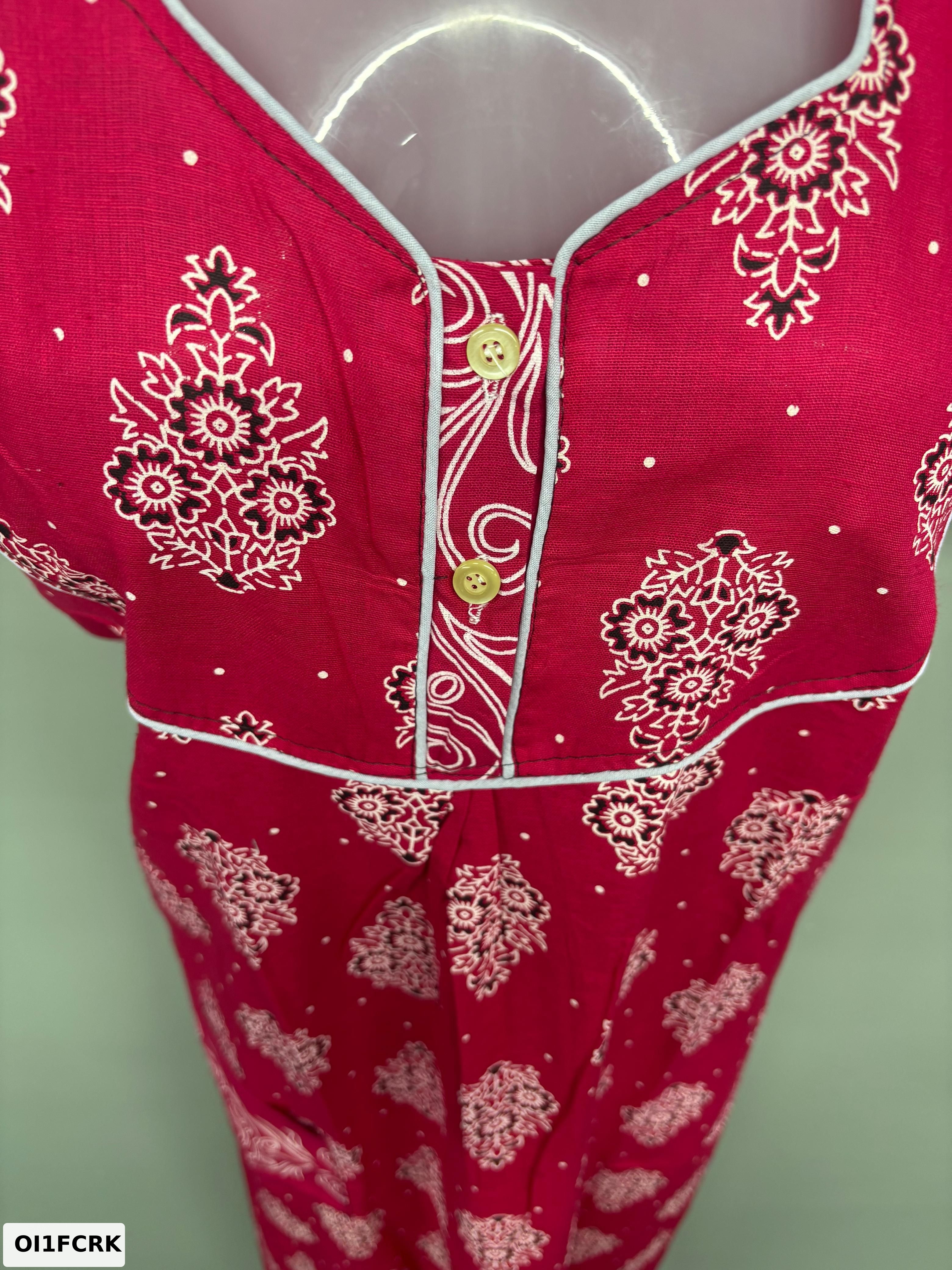 Carol Piping Cotton Nighty
