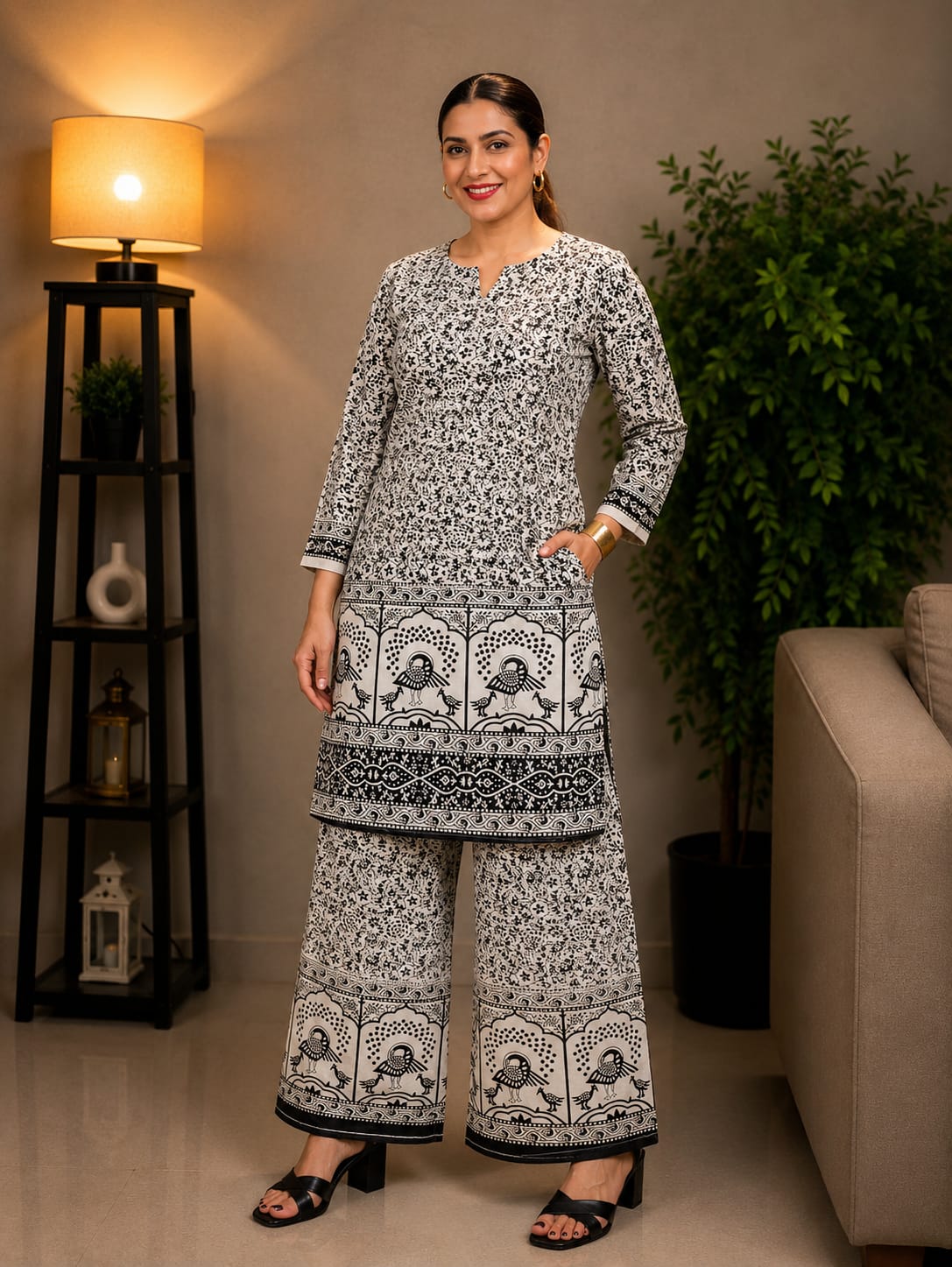 Airport Look Co-Ord Set Ajrak