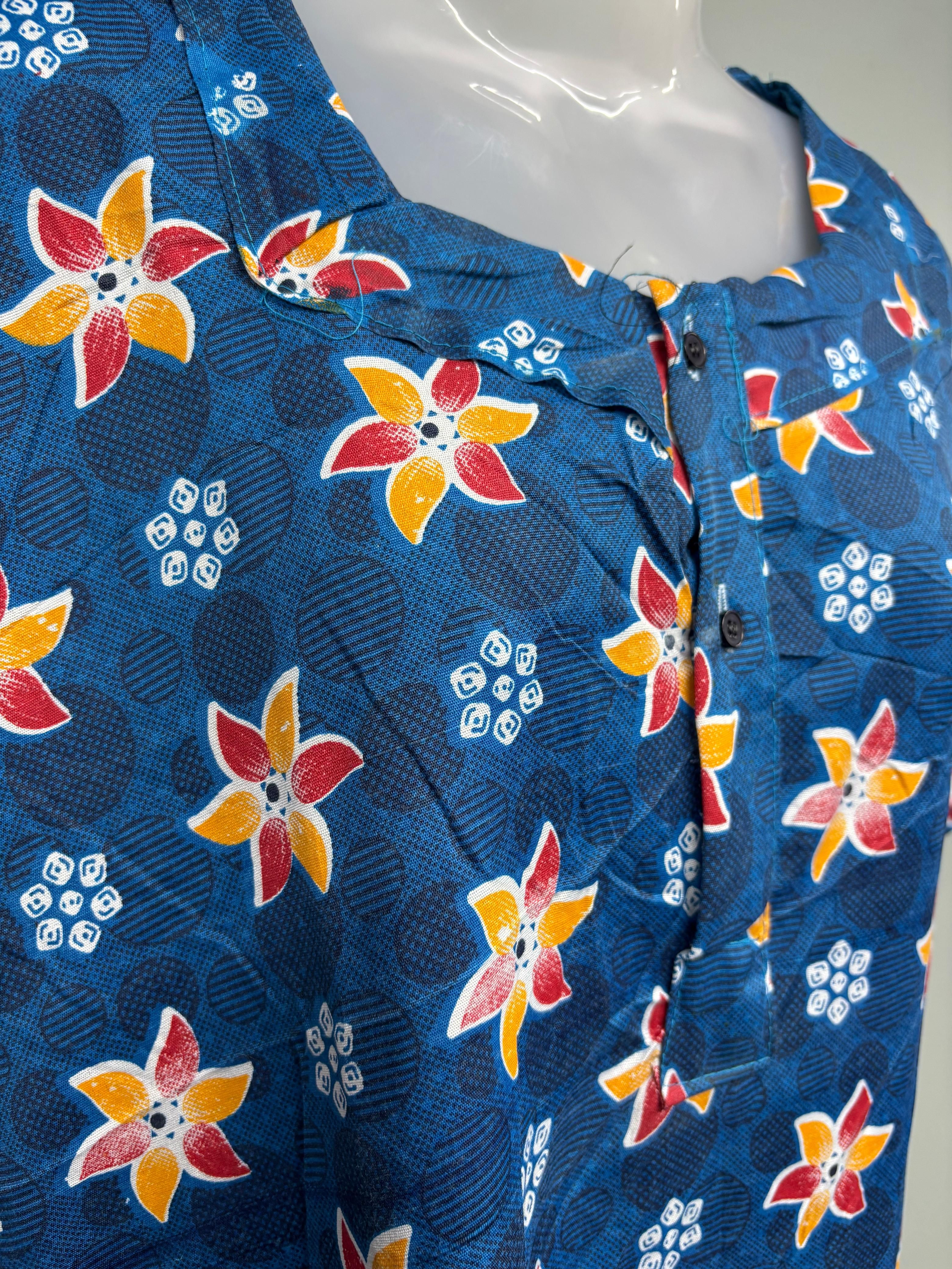 Cloth Chirag Cotton Button Neck Nighty