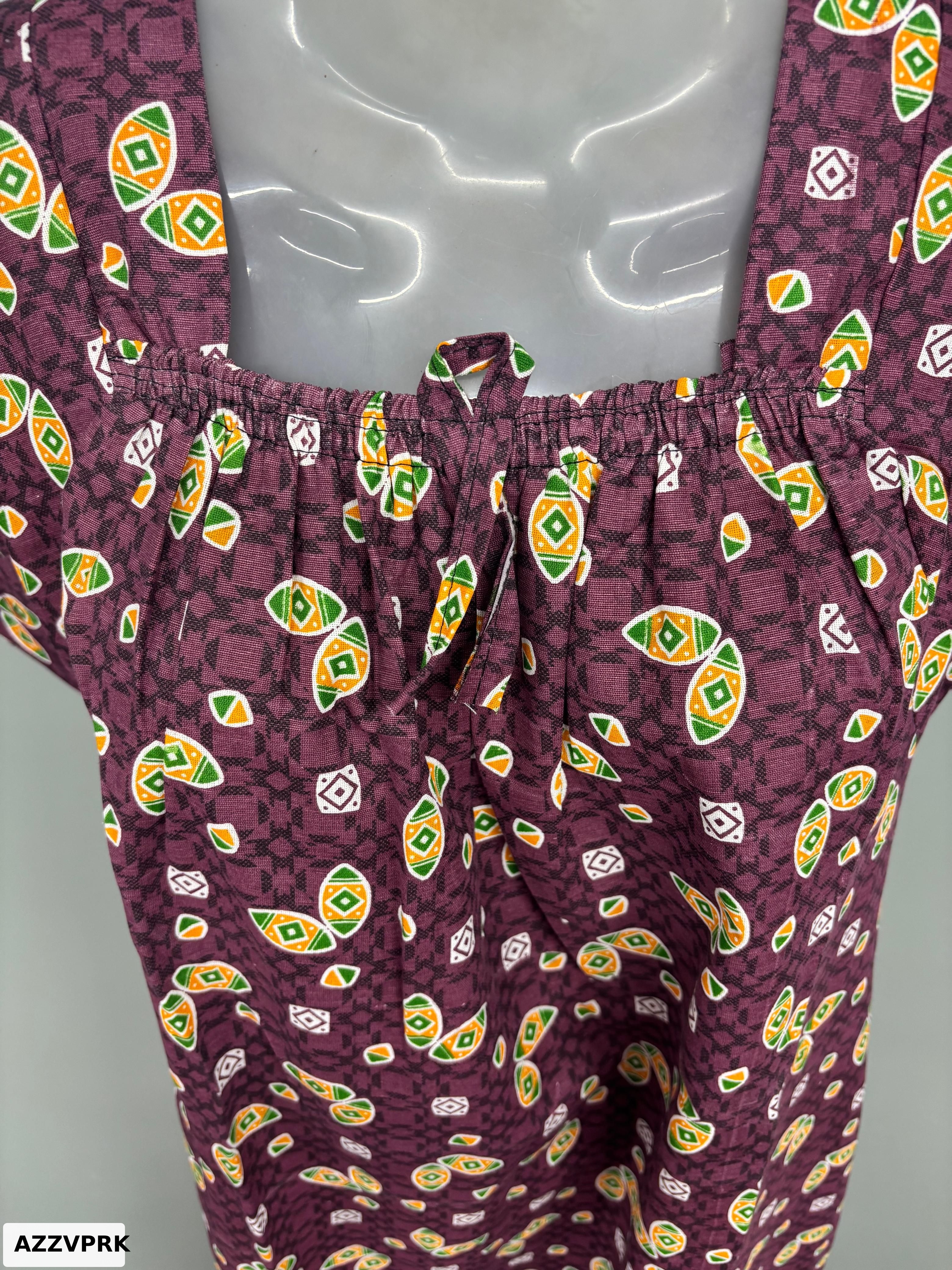 Chirag Cotton Elastic Neck Nighty