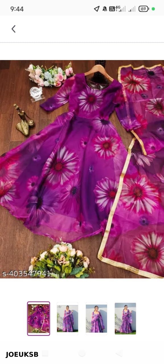 Gown Dupatta Collection Georgette