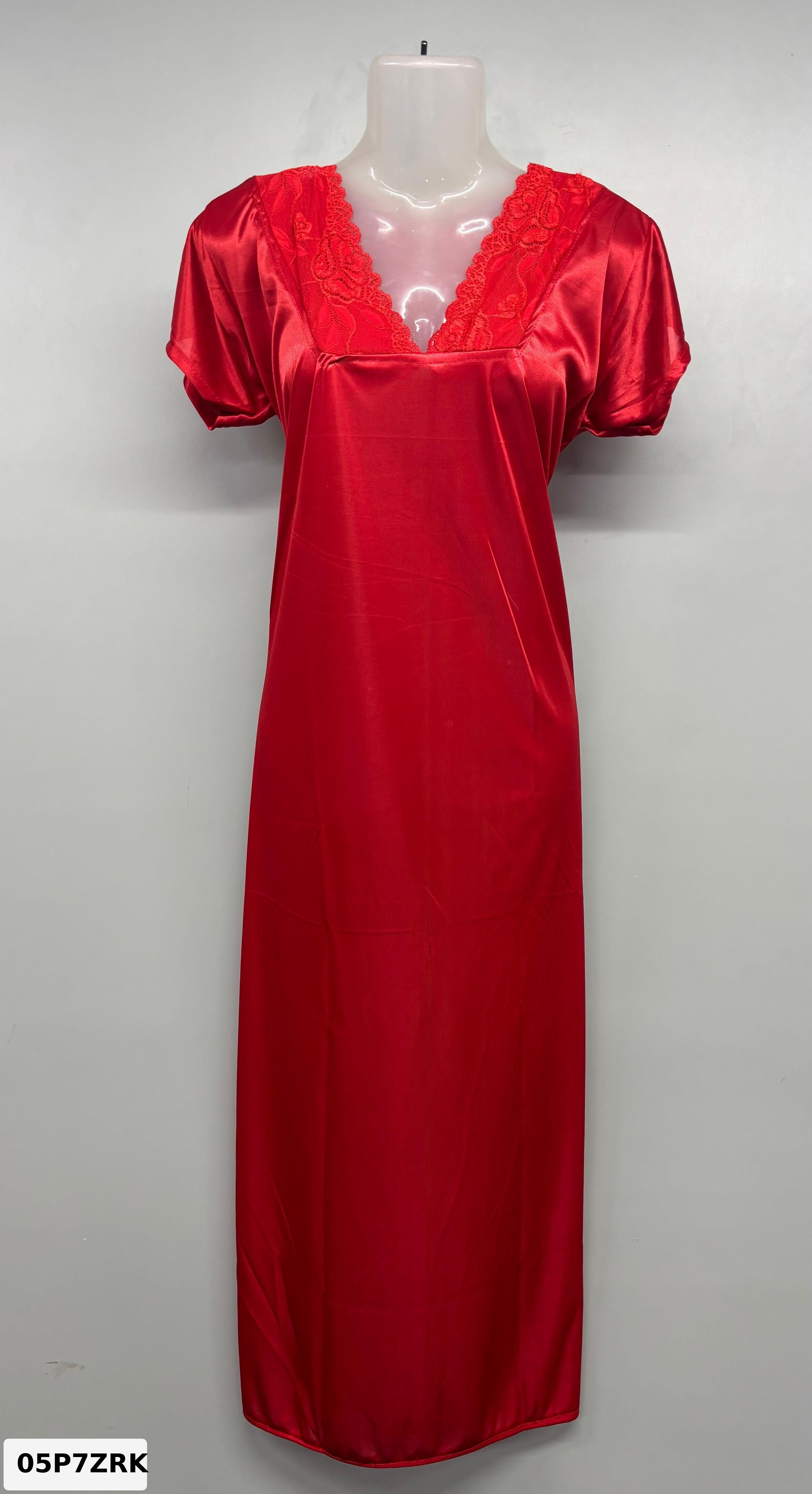 Bright Lycra Lace Nighty