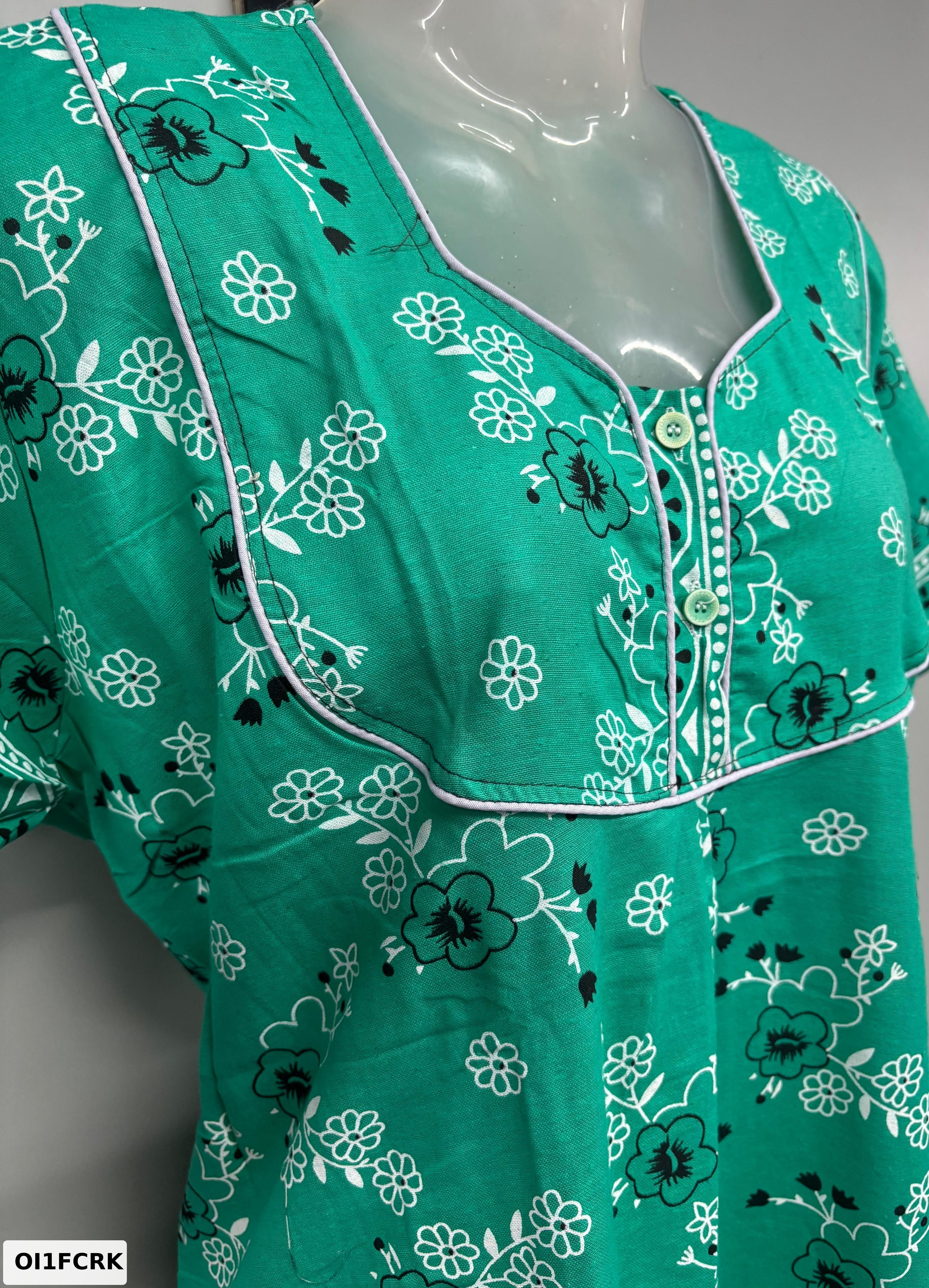 Carol Piping Cotton Nighty