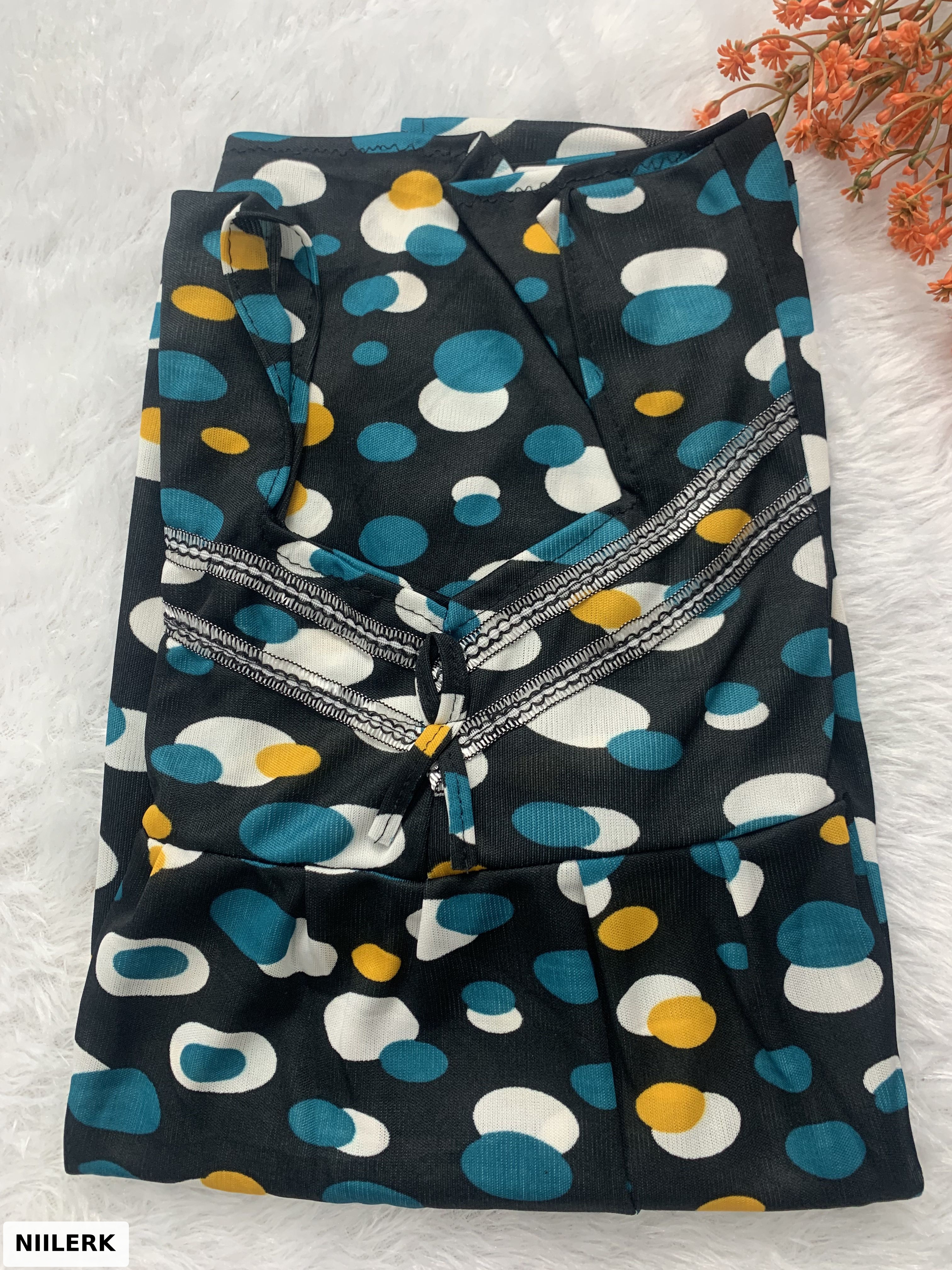 Sarina Print V Neck Nighty