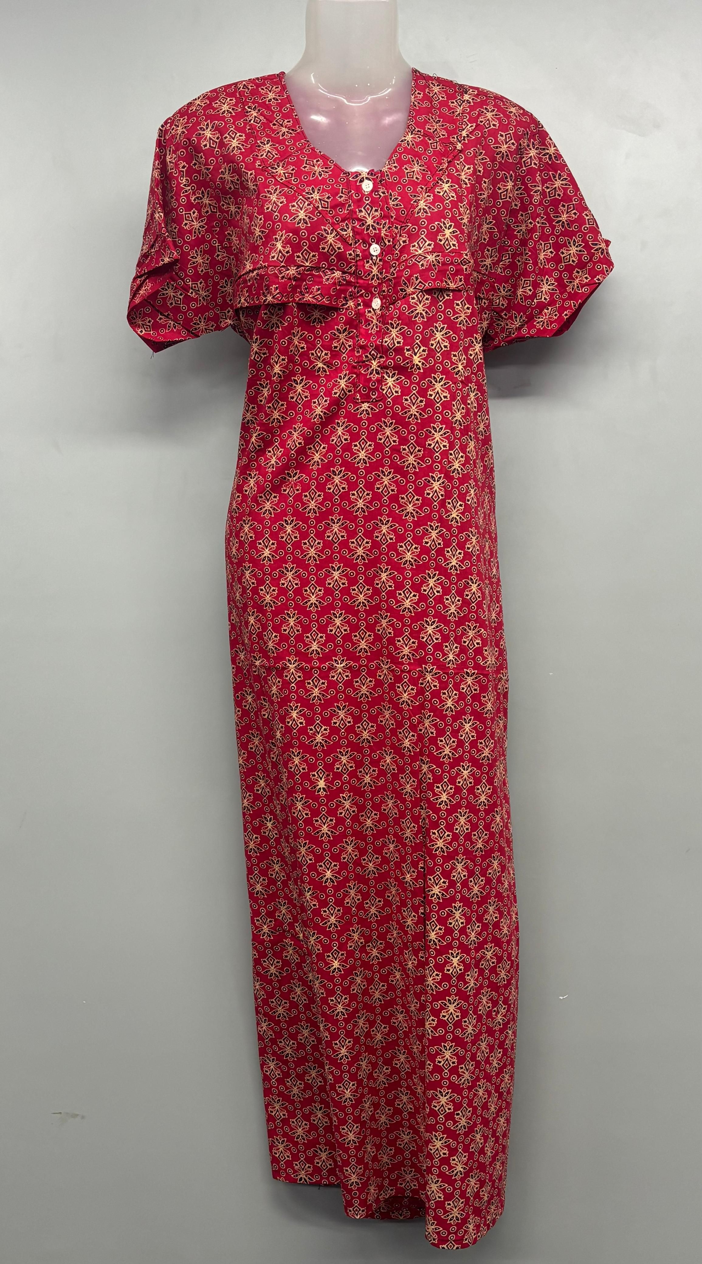 Gujri Feeding Chain Cotton Nighty