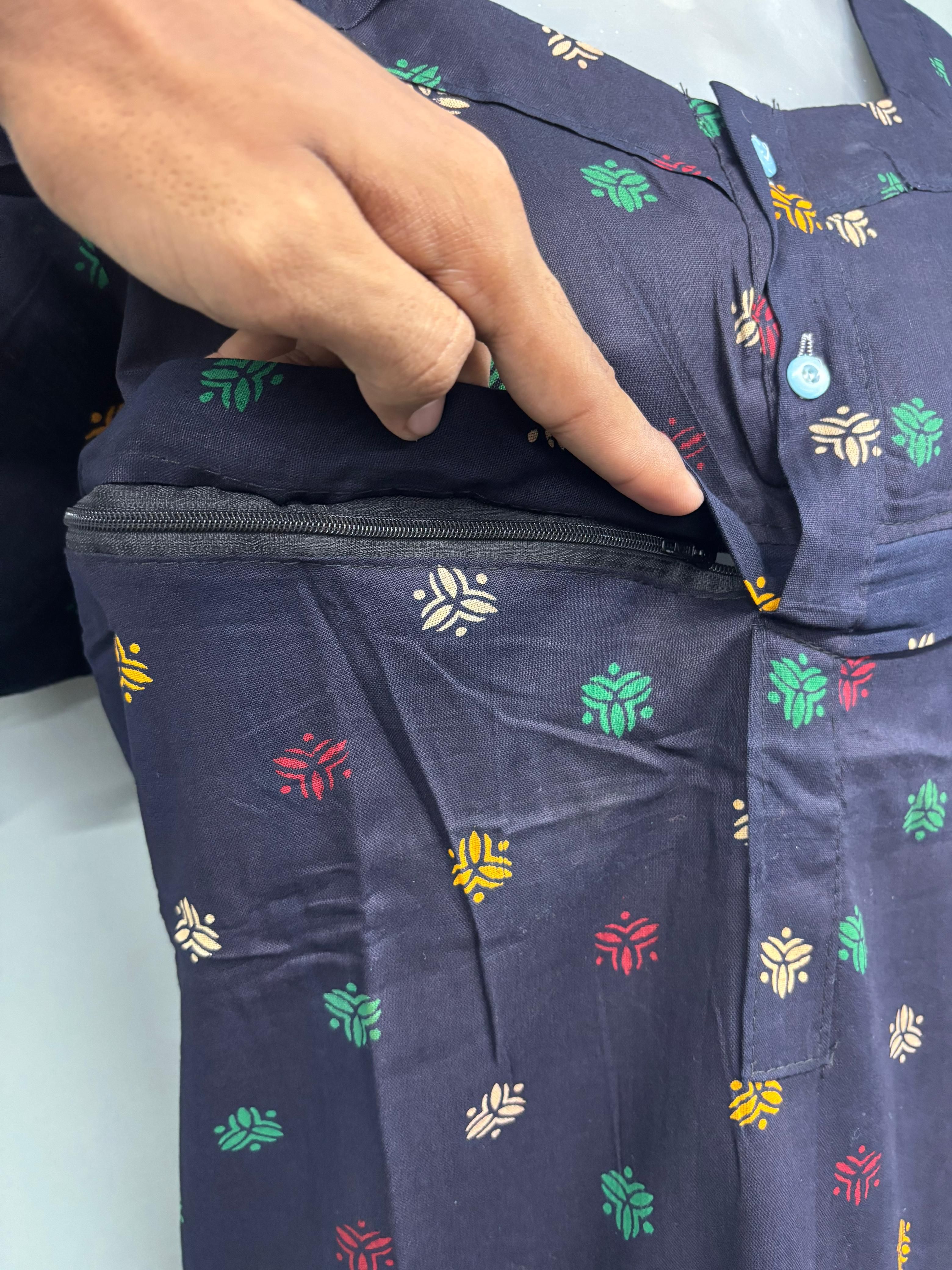 Gujri Feeding Chain Cotton Nighty