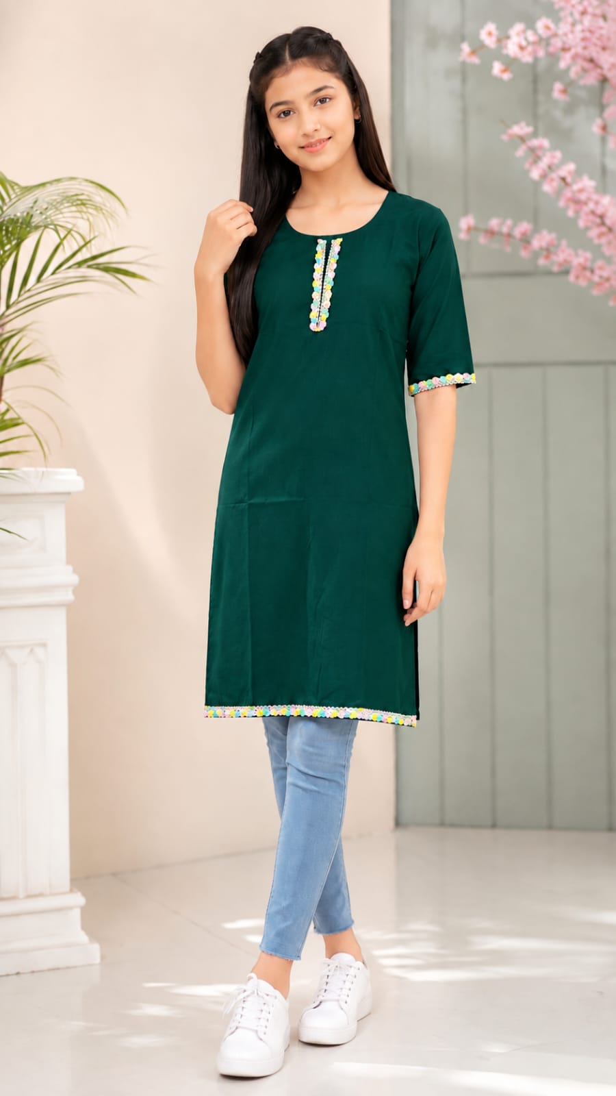 Cotton Slub Kids Kurtis