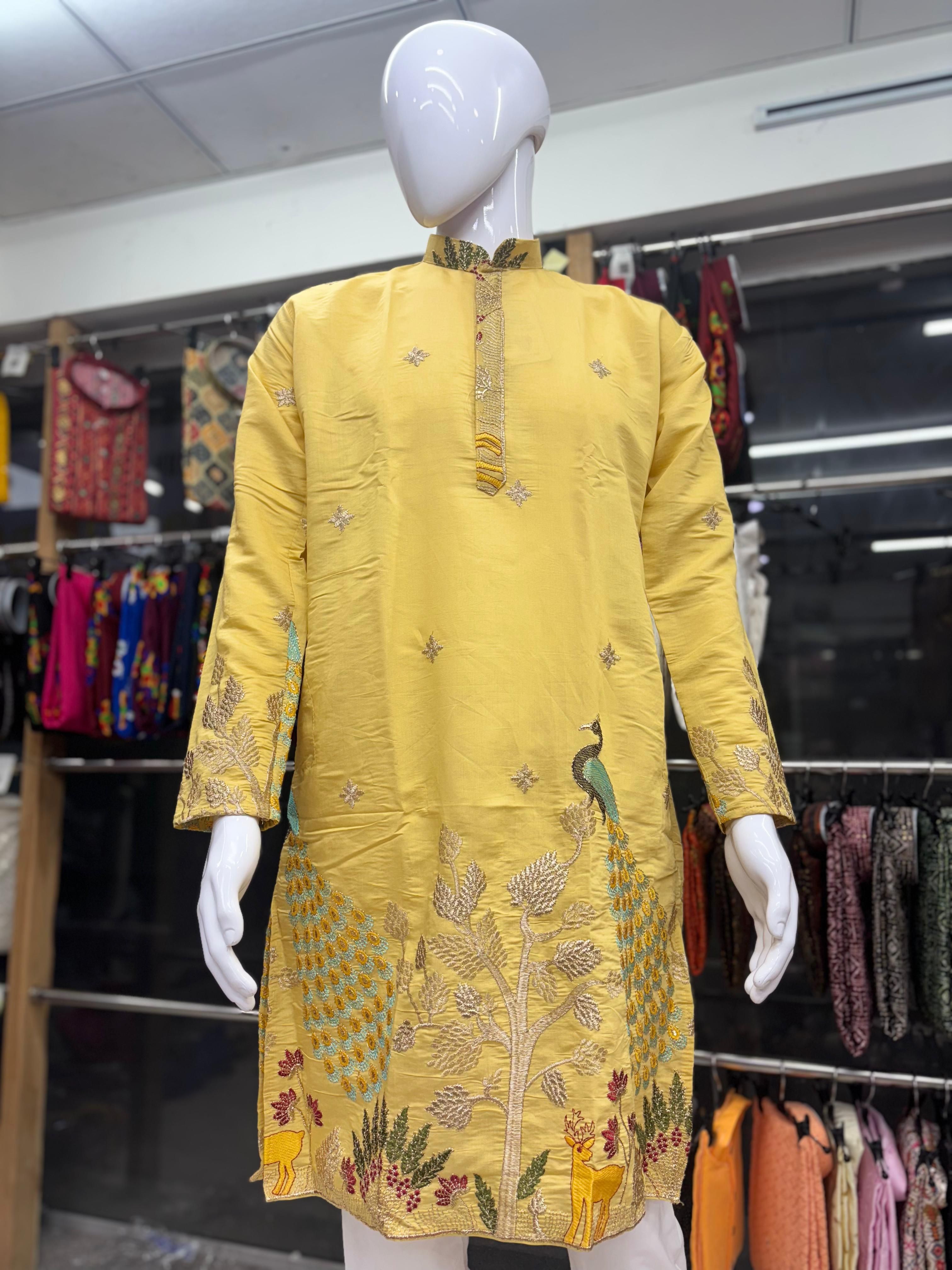 Men's Heavy Daman Work Kurta