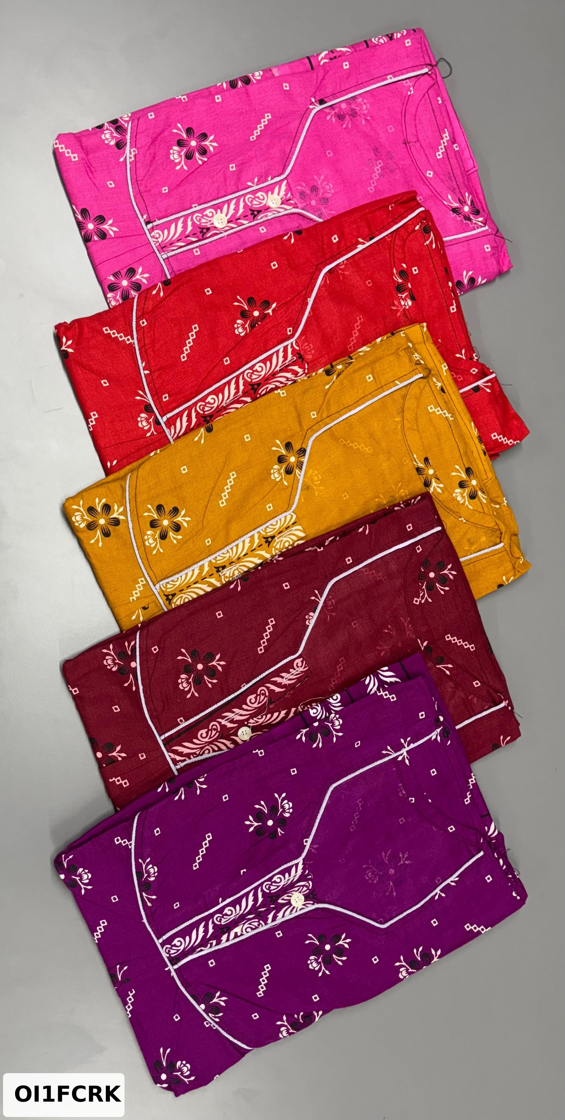 Carol Piping Cotton Nighty