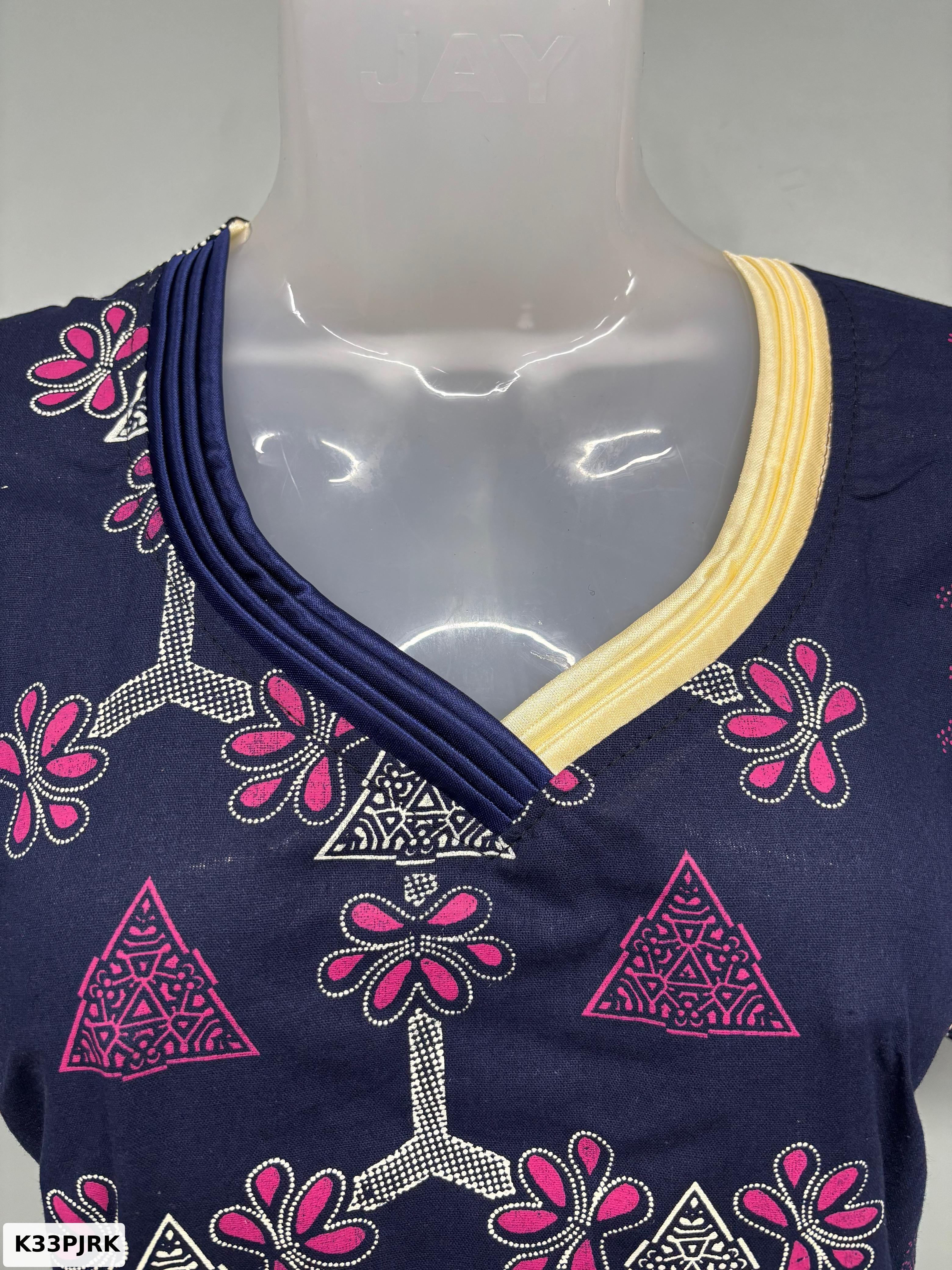 GUJRI COTTON NIGHTY WITH DUPATTA