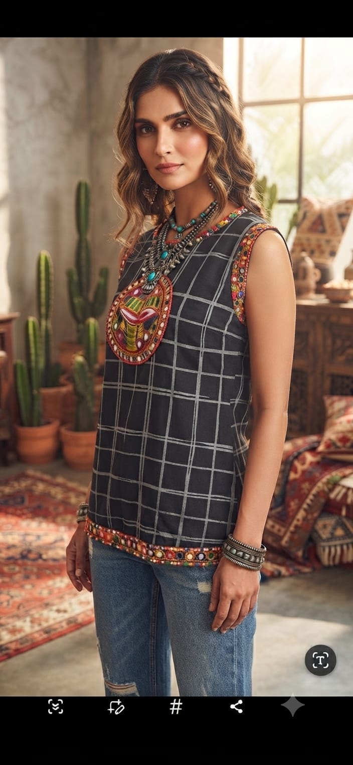 Navratri Special Ladies Top & T-Shirt With Navratri Patch Collection