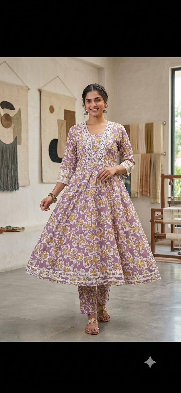 Trending Anarkali Style 2 Pieces Gheraa Style 2 Pieces