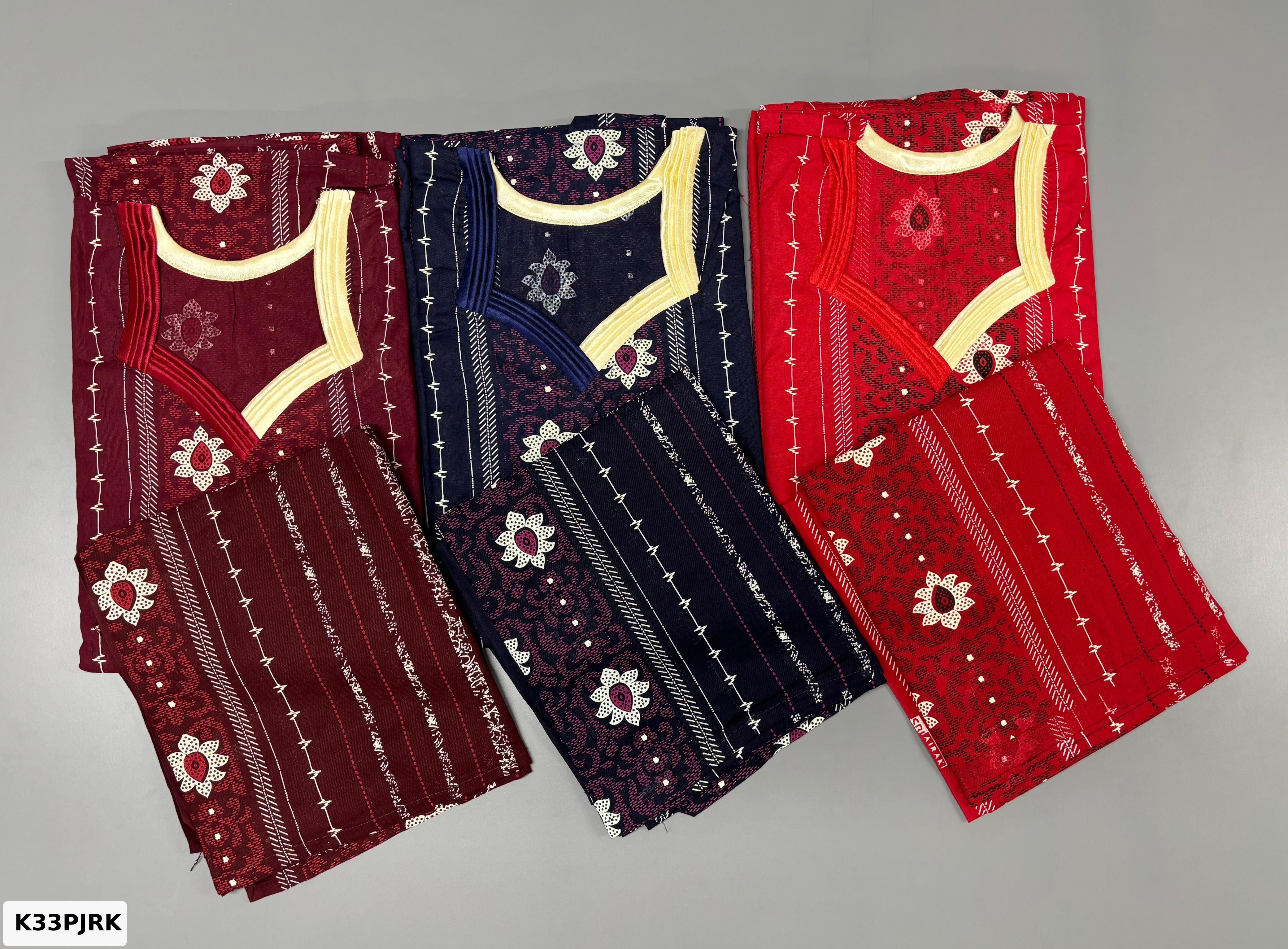 GUJRI COTTON NIGHTY WITH DUPATTA
