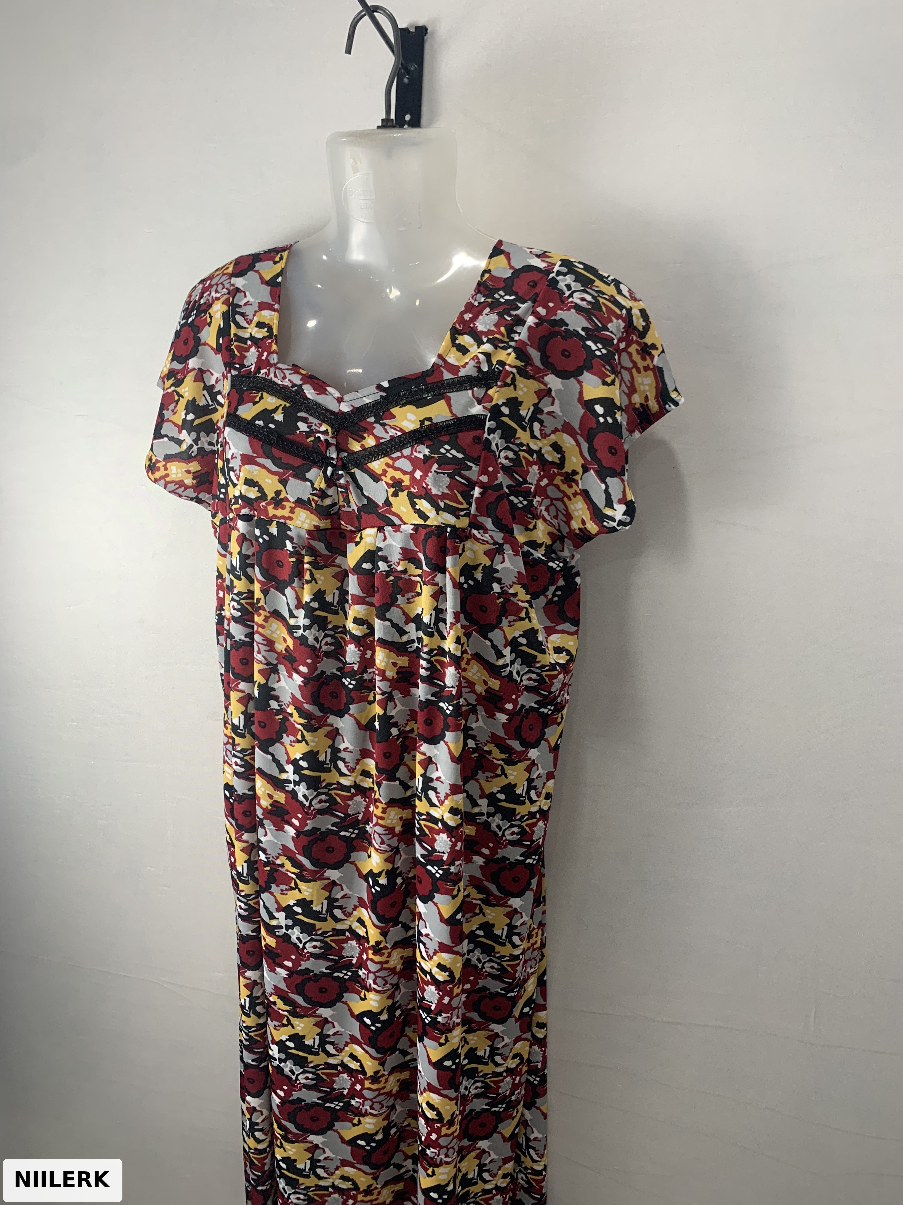 Sarina Print V Neck Nighty