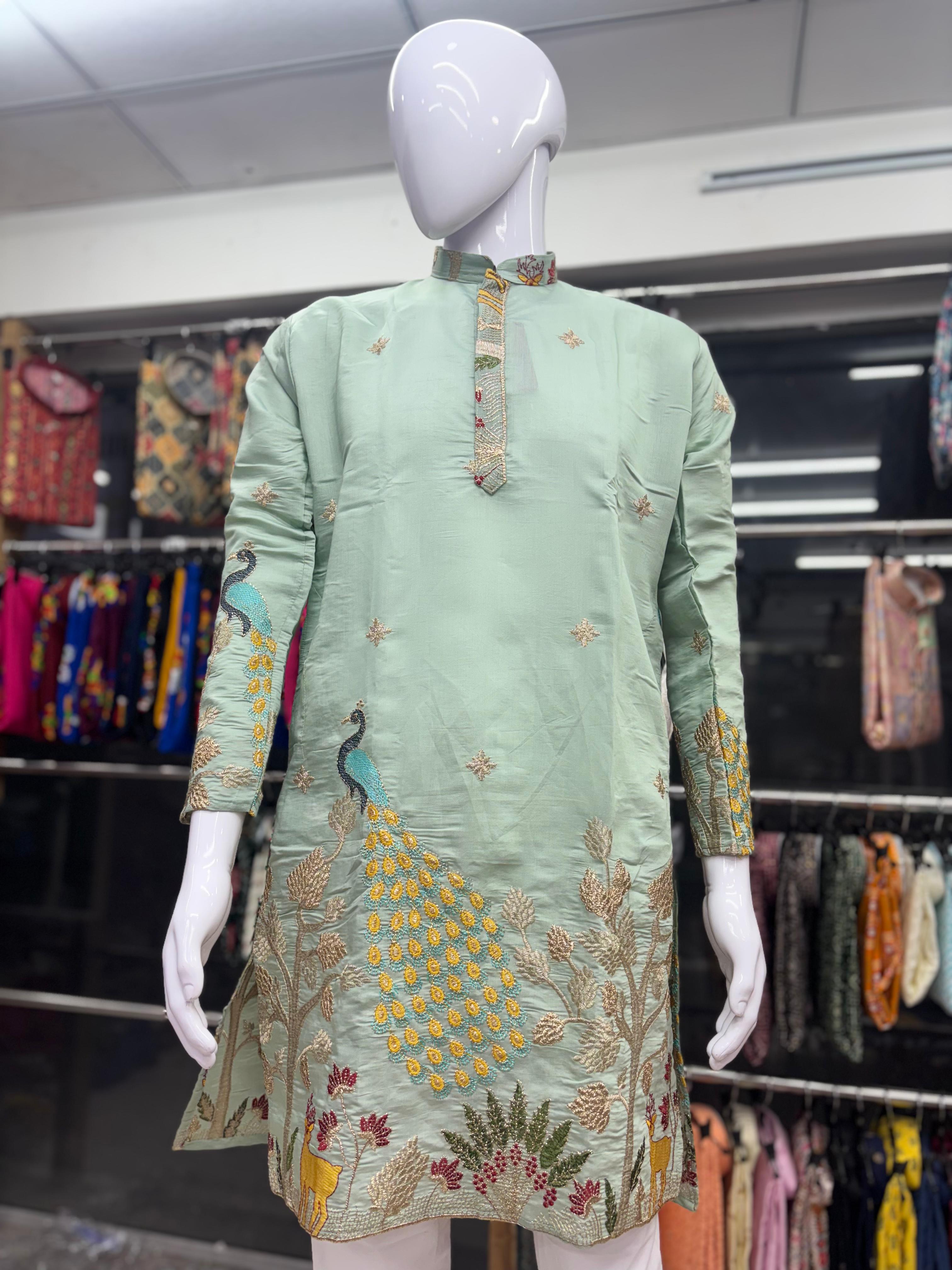 Men's Heavy Daman Work Kurta