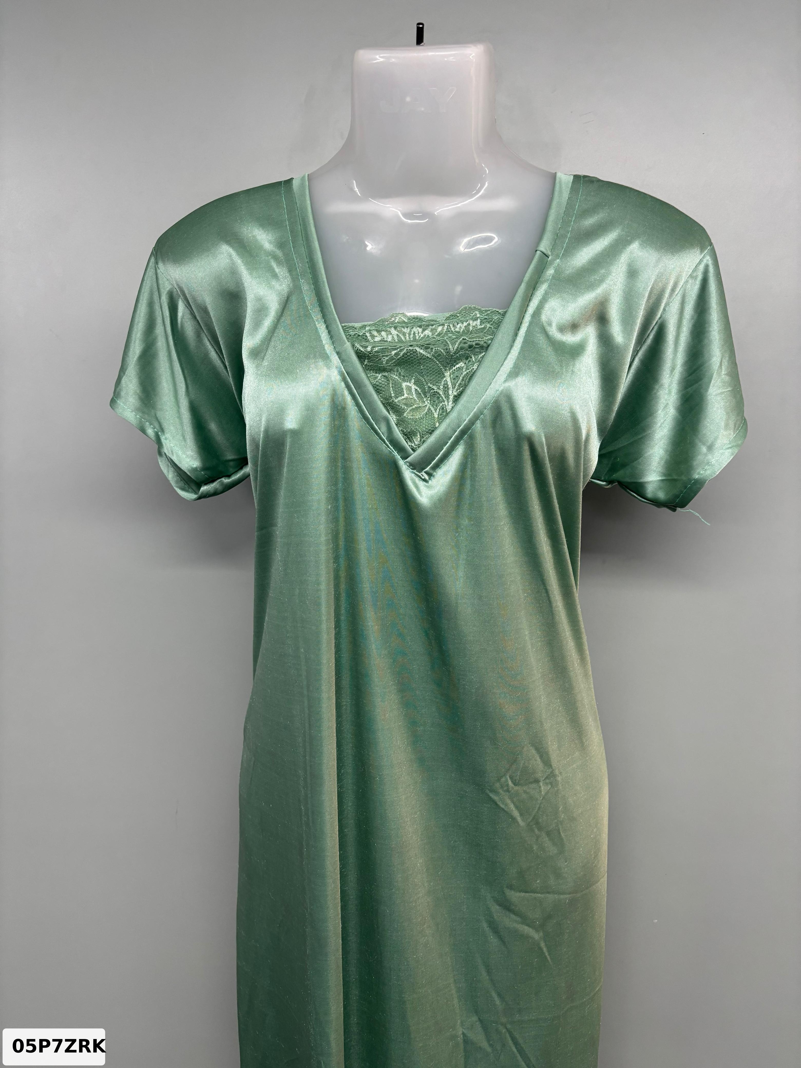 Bright Lycra Lace Nighty