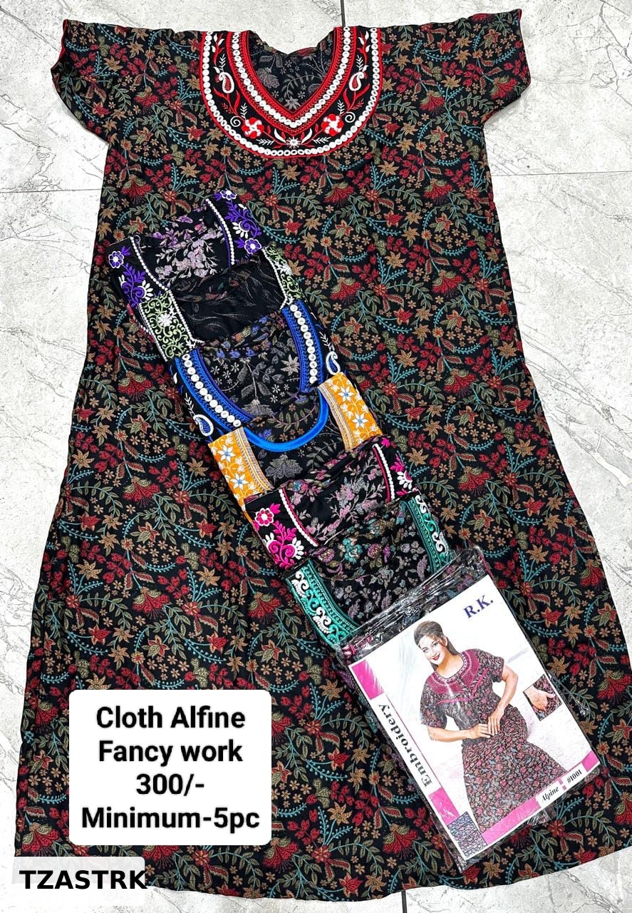 CLOTH ALPINE FANCY WORK NIGHTY