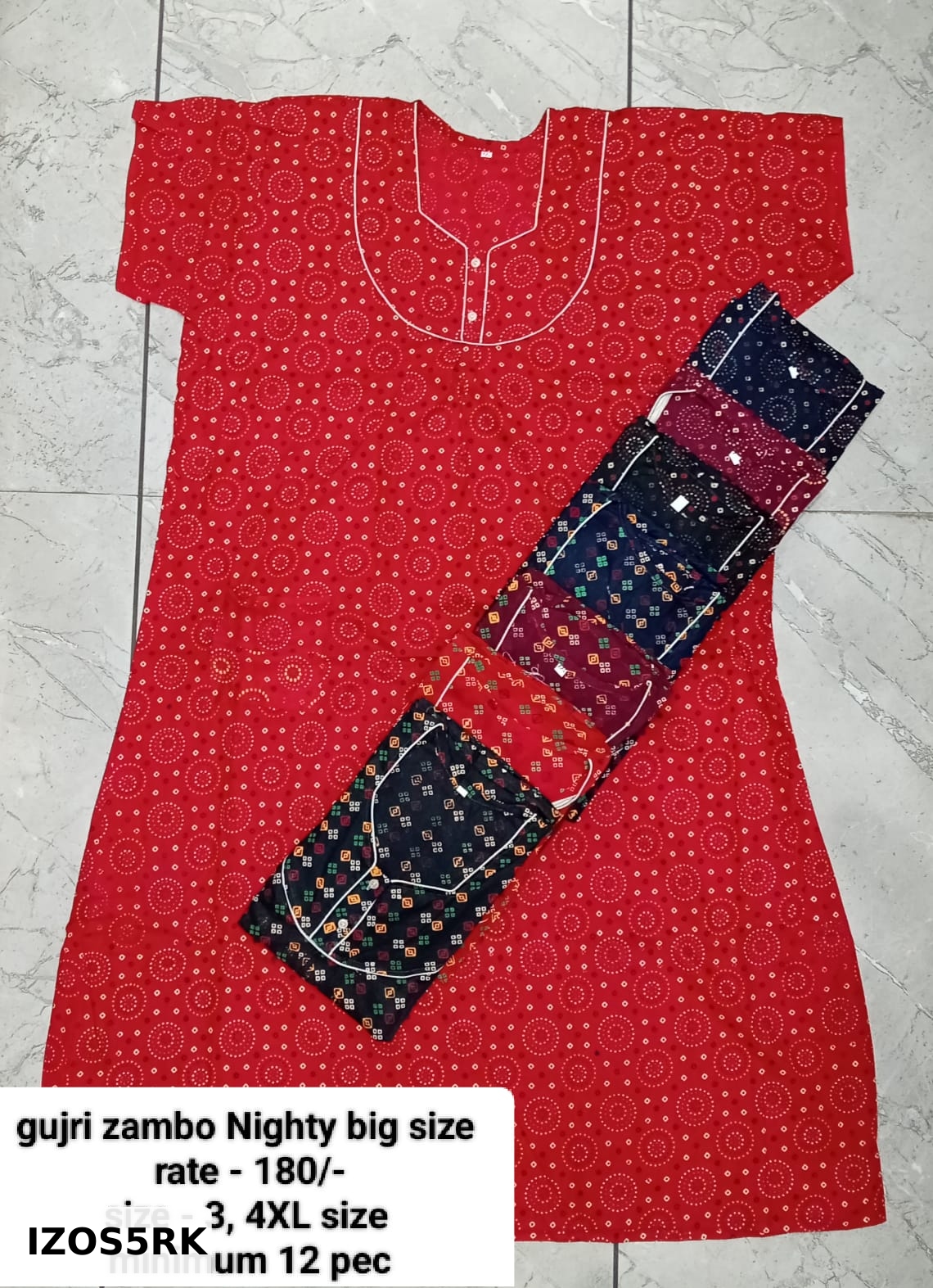 Gujri Jumbo Nighty Big Size
