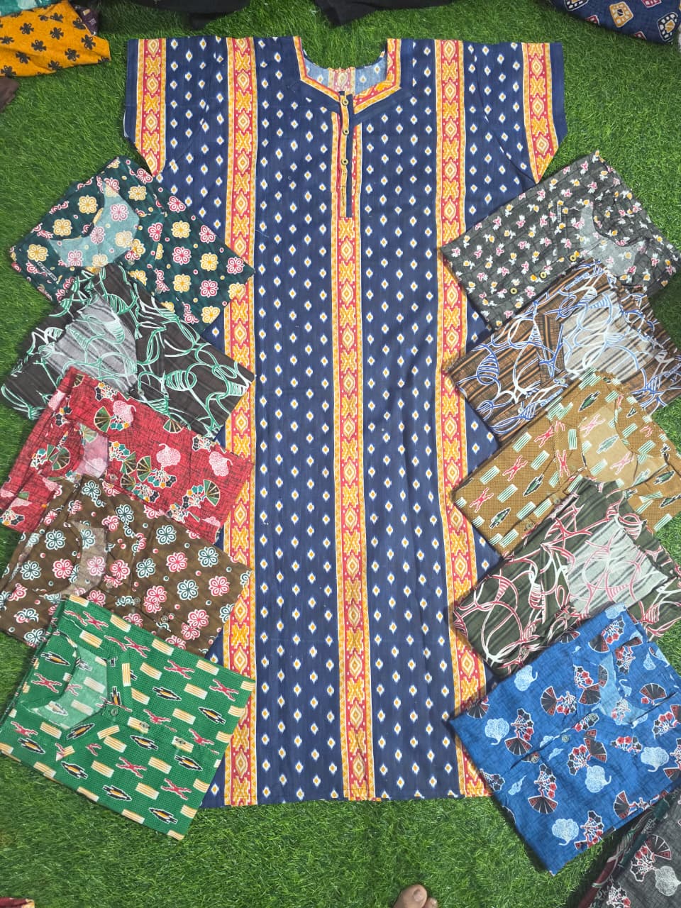 Jaipuri Cotton Nighty Gown