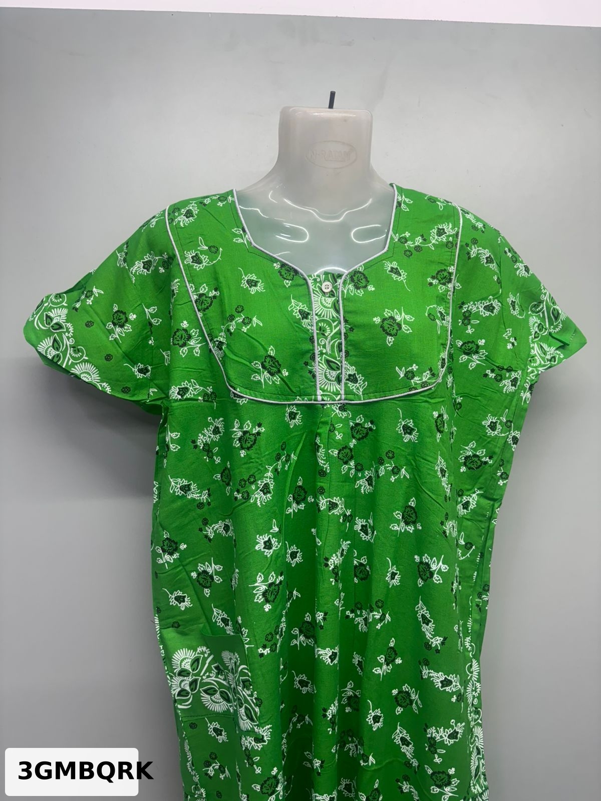 Carol Piping Cotton Nighty