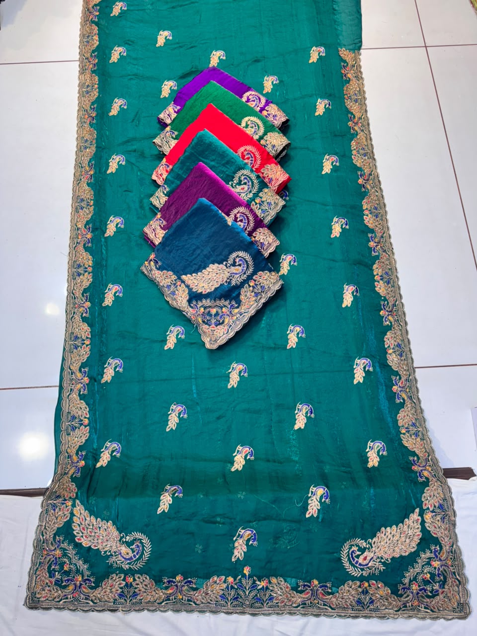Fendy Satin Dark Multi